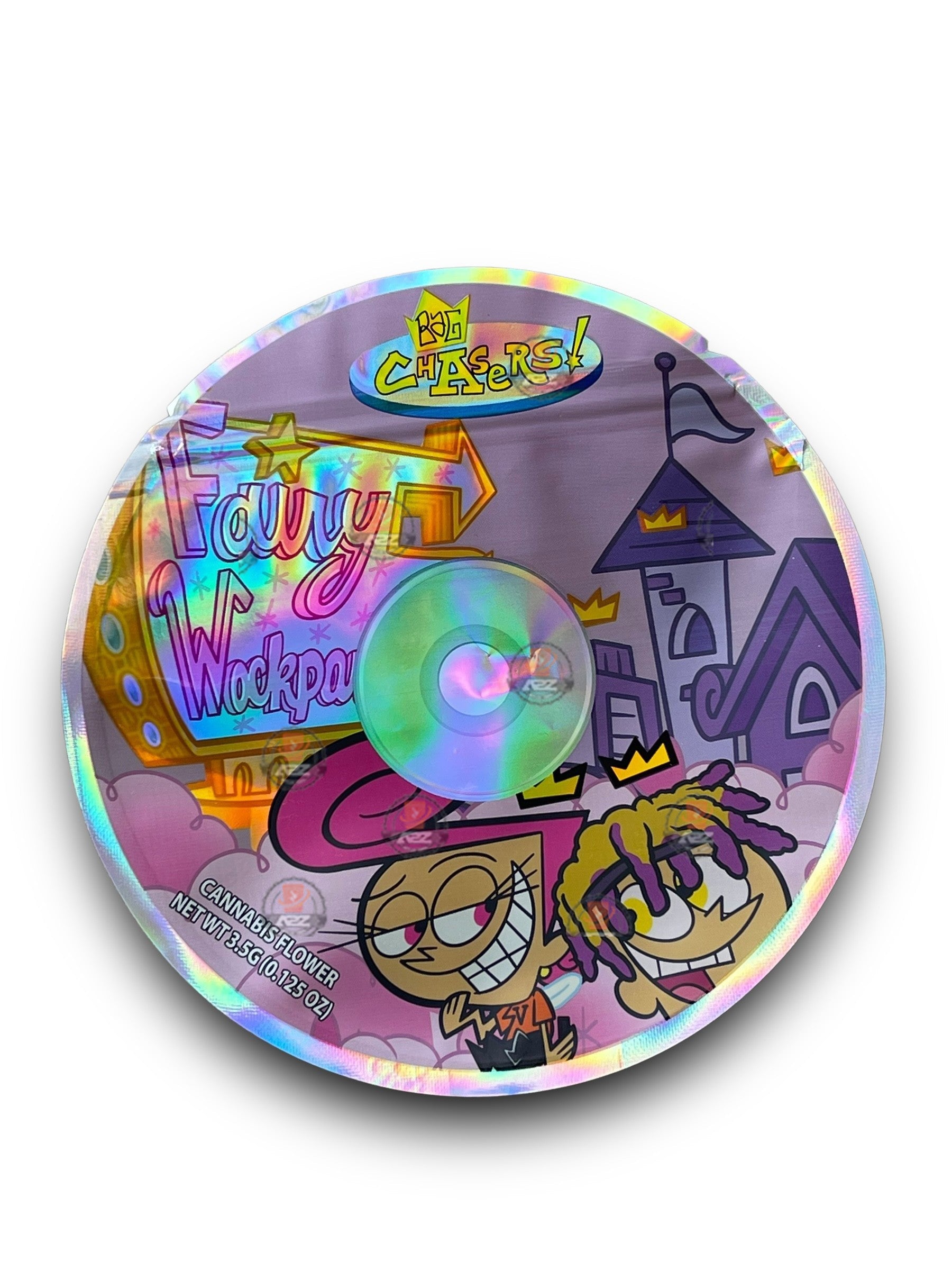 Fairy Wockparents 3.5G Mylar Bags Holographic Bag Chasers