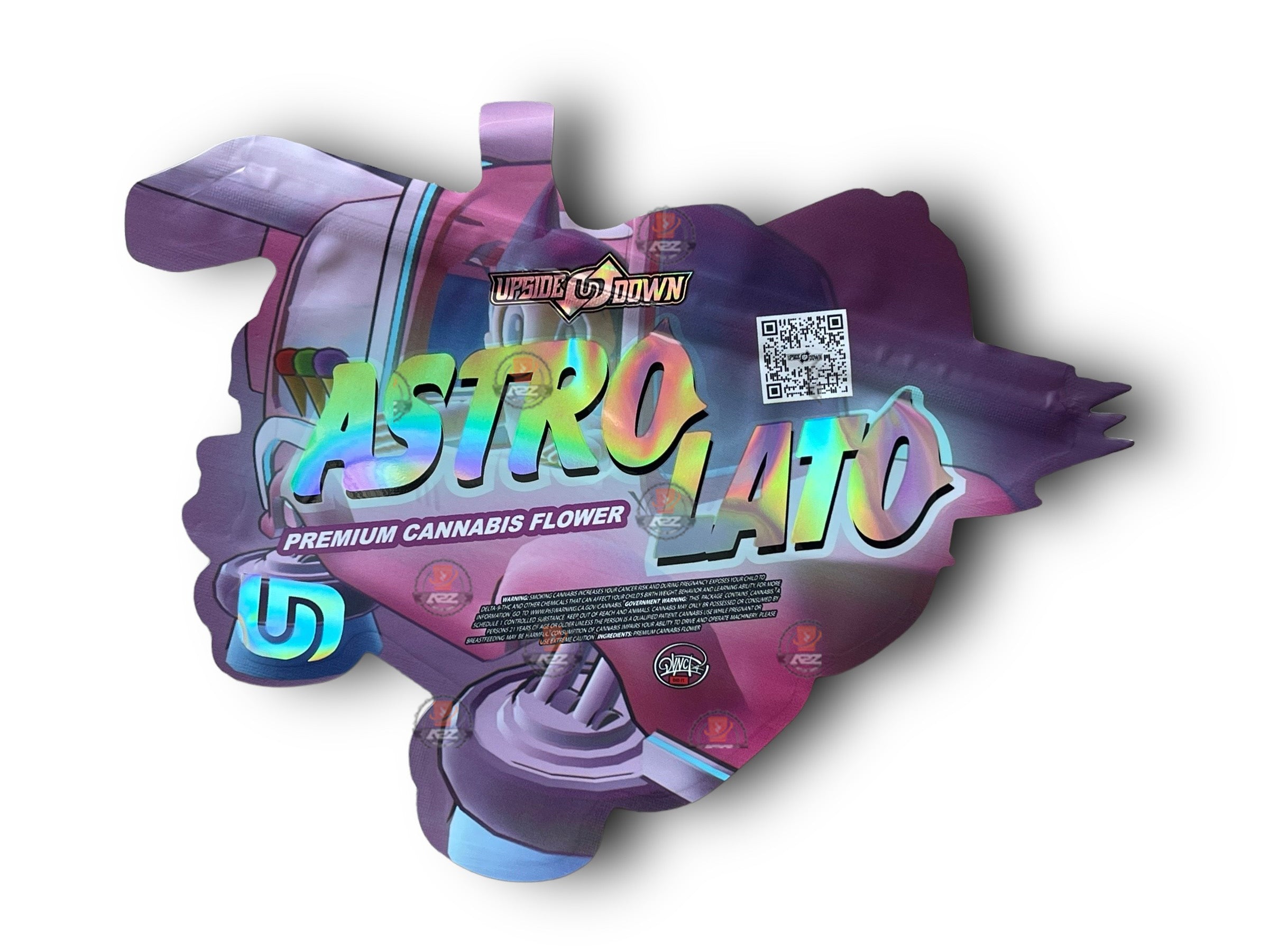 Astro Lato 3.5G Mylar Bag Holographic Upside Down