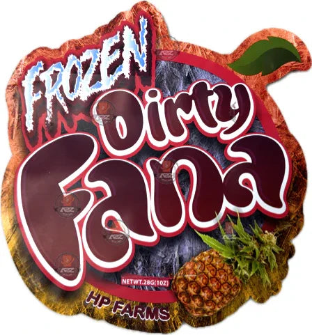 Frozen Dirty Fana Mylar Bag 1 OZ 28G (50 Count) - Black Unicorn Hub