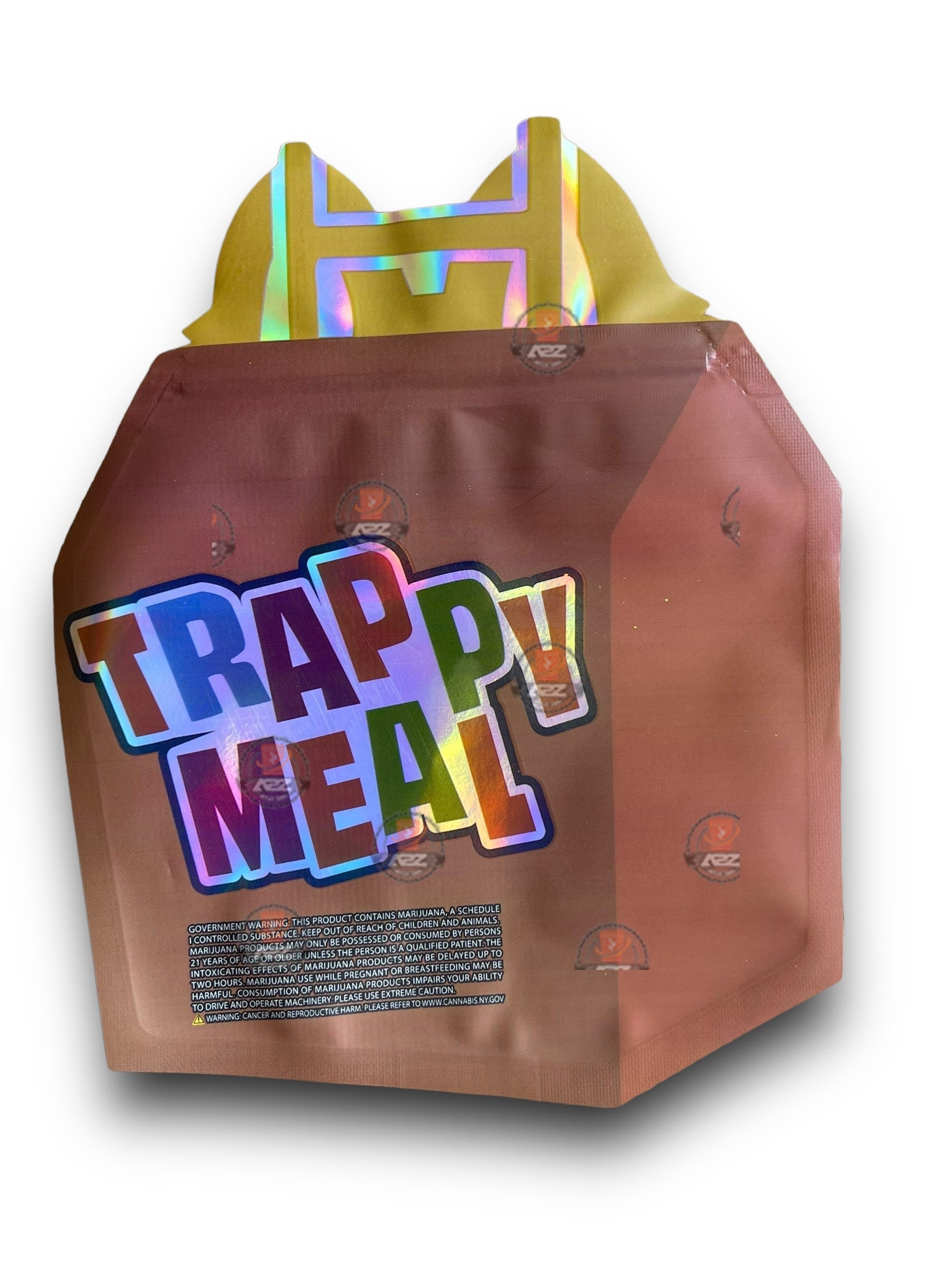 Trappy Meal 3.5G Mylar Bags Holographic cut out