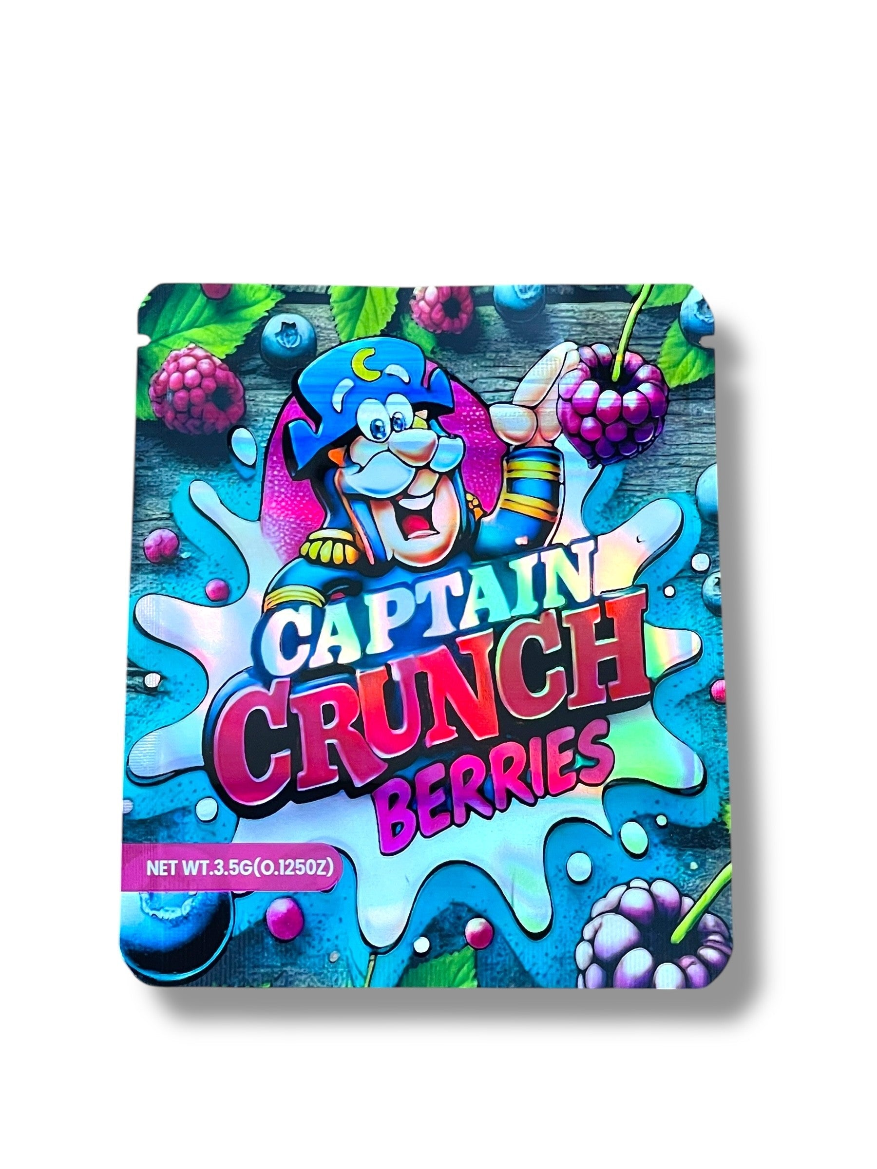 Captain Berries 3D Box and Bags 3.5g Box Packaging Holographic