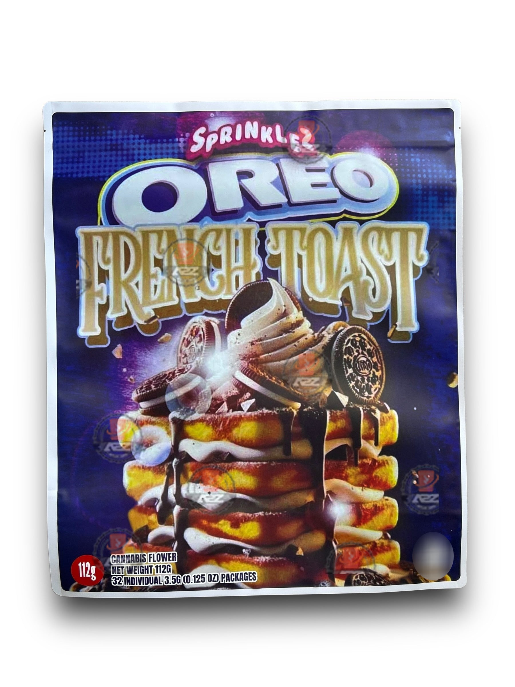 Sprinklez Oreo French Toast 1 Pound Mylar Bag Net Weight 112G Packaging Only