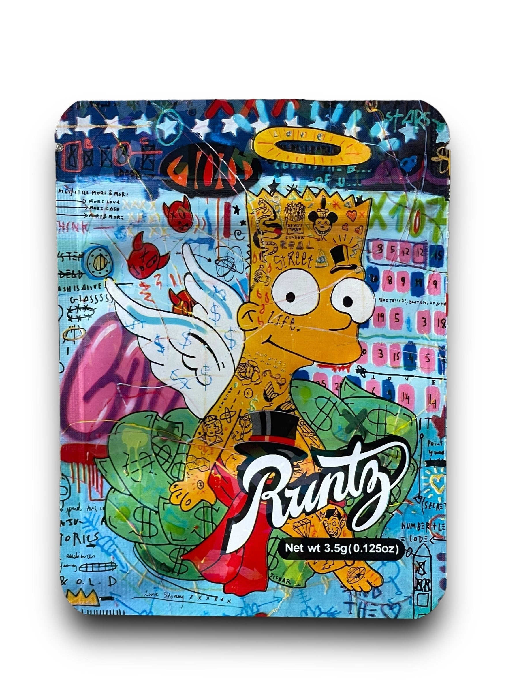 Runtz Simpsons 3.5G Mylar Bags Holographic