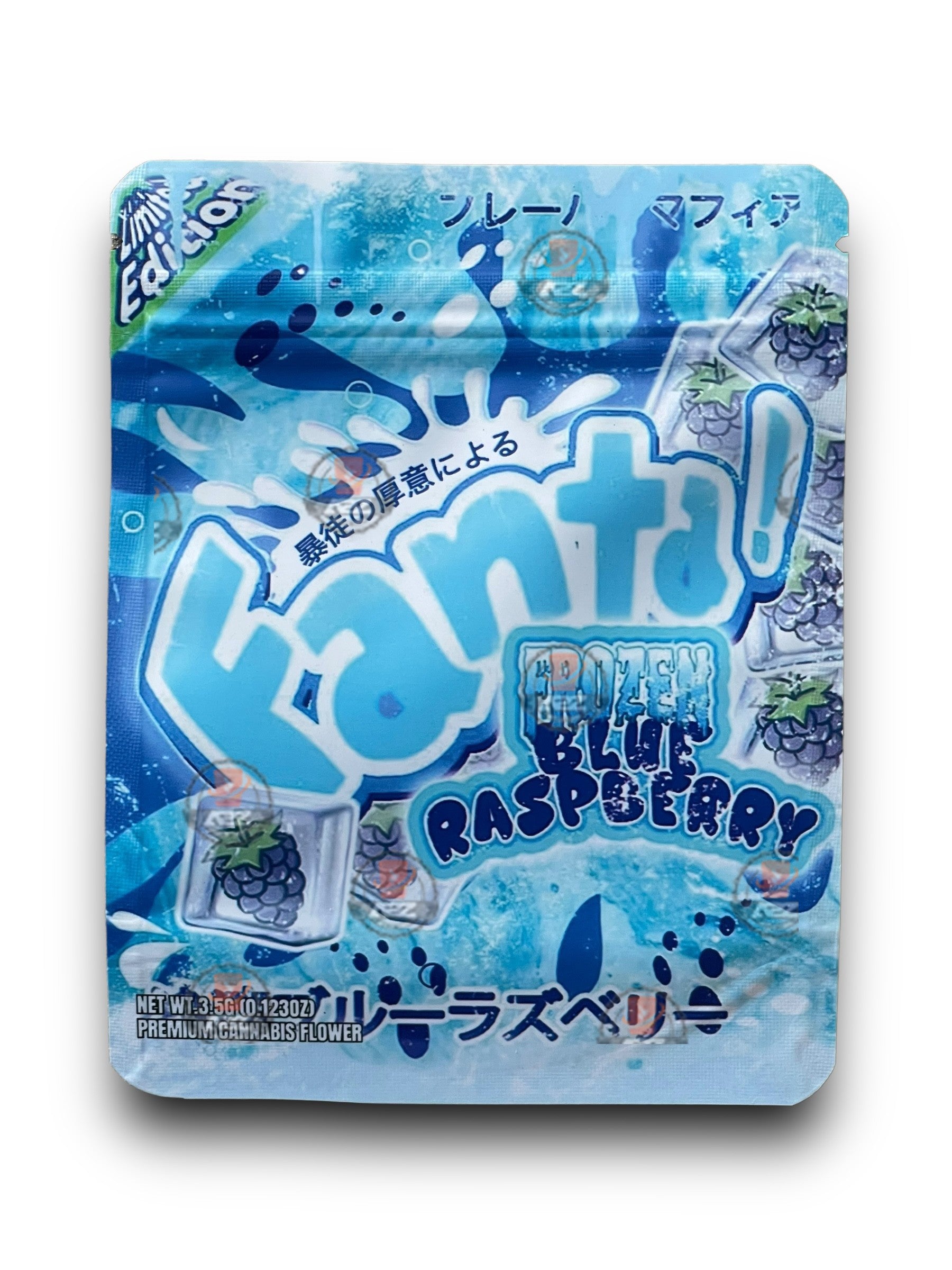 Fanta Frozen Blue Raspberry 3.5G Mylar Bags