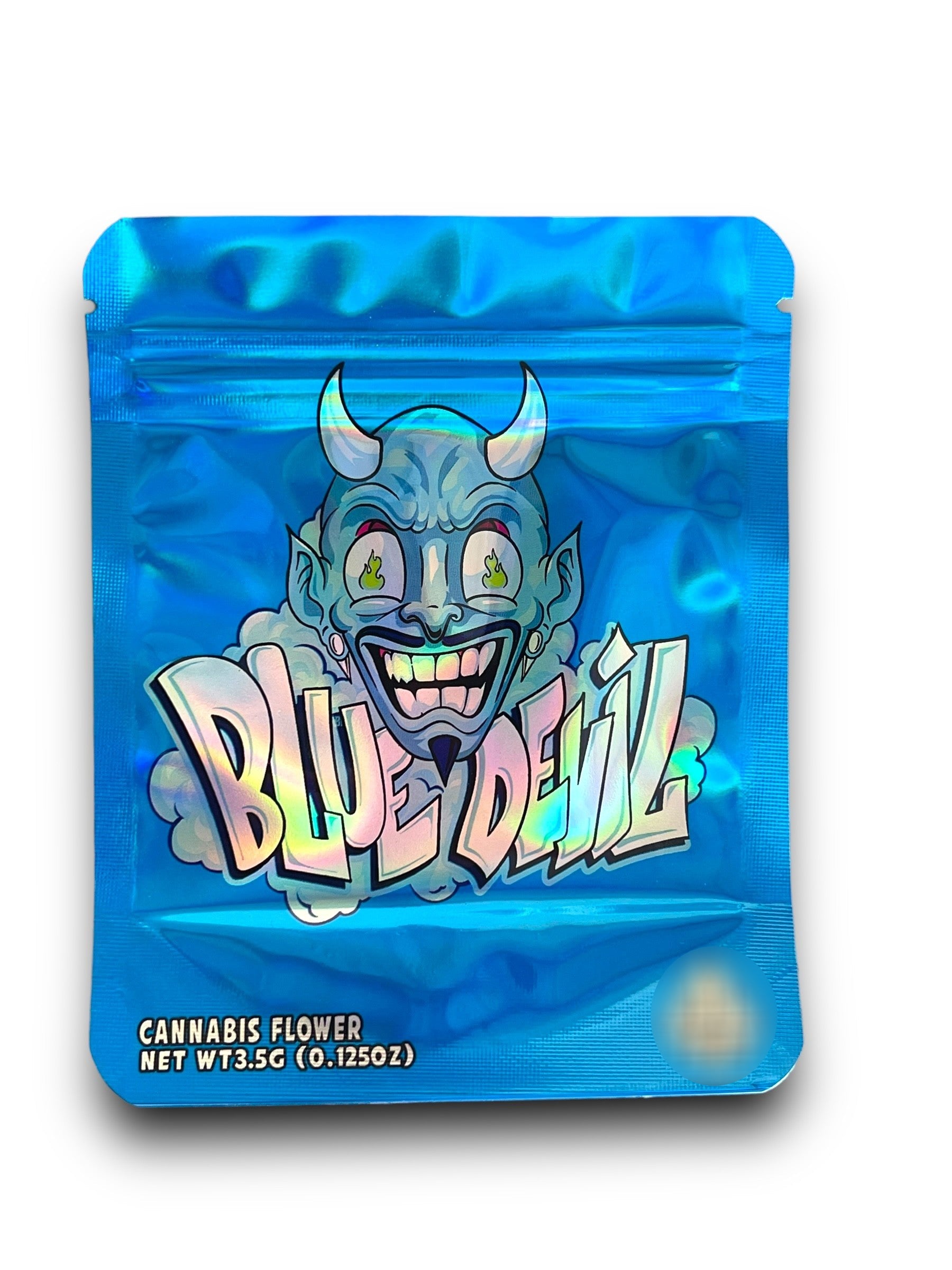 Blue Devil 3.5G Mylar Bags Holographic