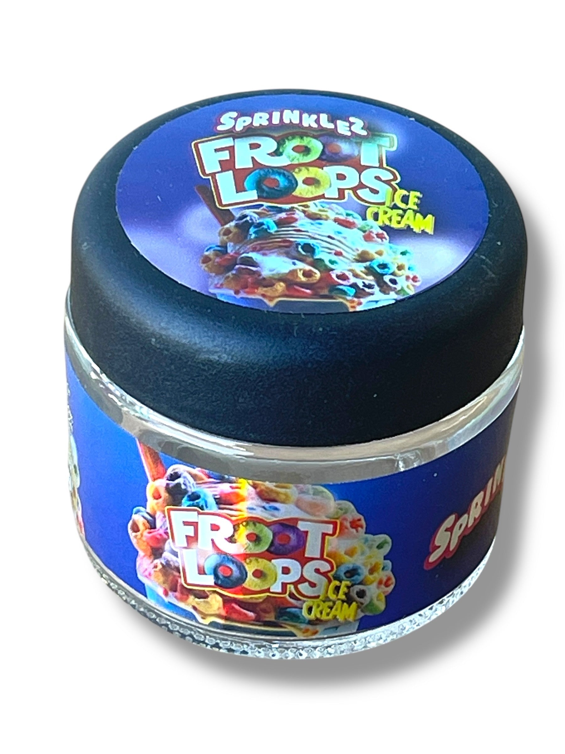 Sprinklez Ice Cream 3.5g Glass Jars with Holographic Stickers Child Resistant jar