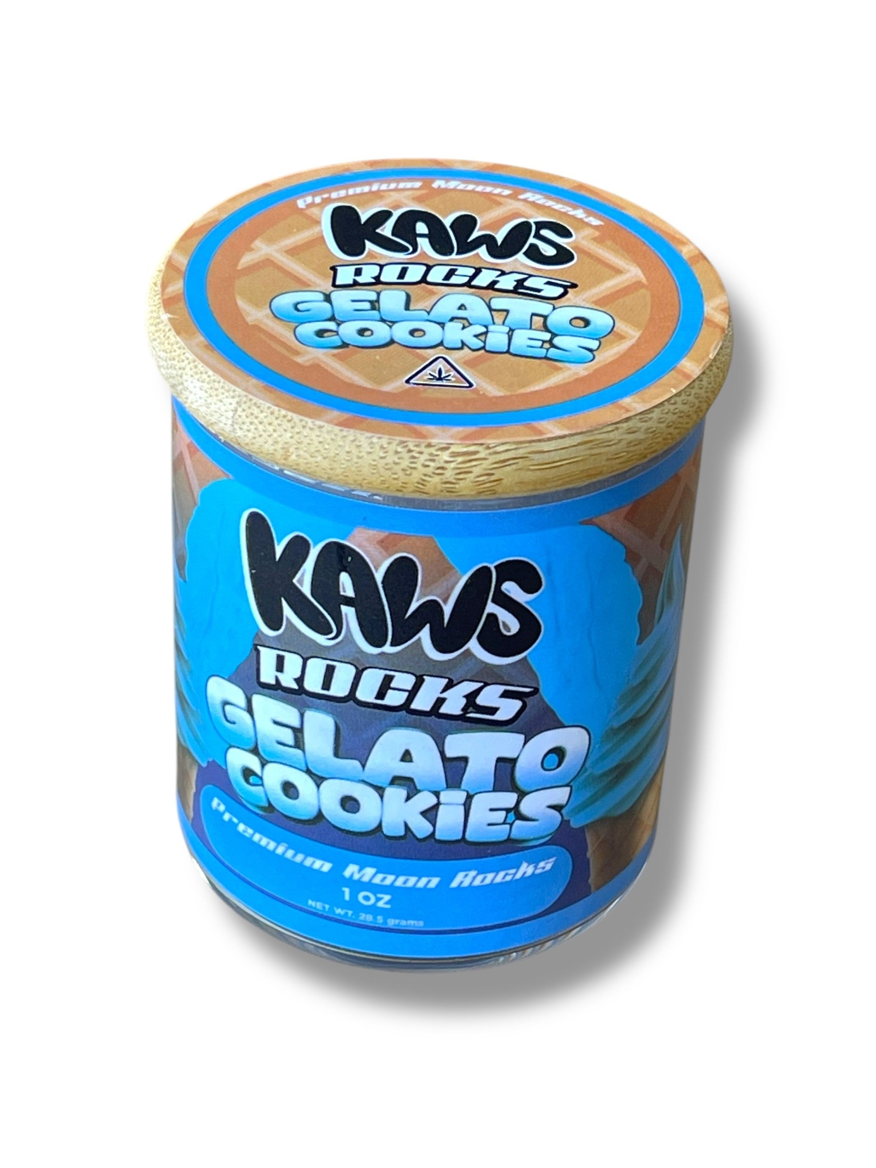 Kawz Moon Rocks Gelato Edition 1oz Glass Jars - Varity Pack 16 Strains in box