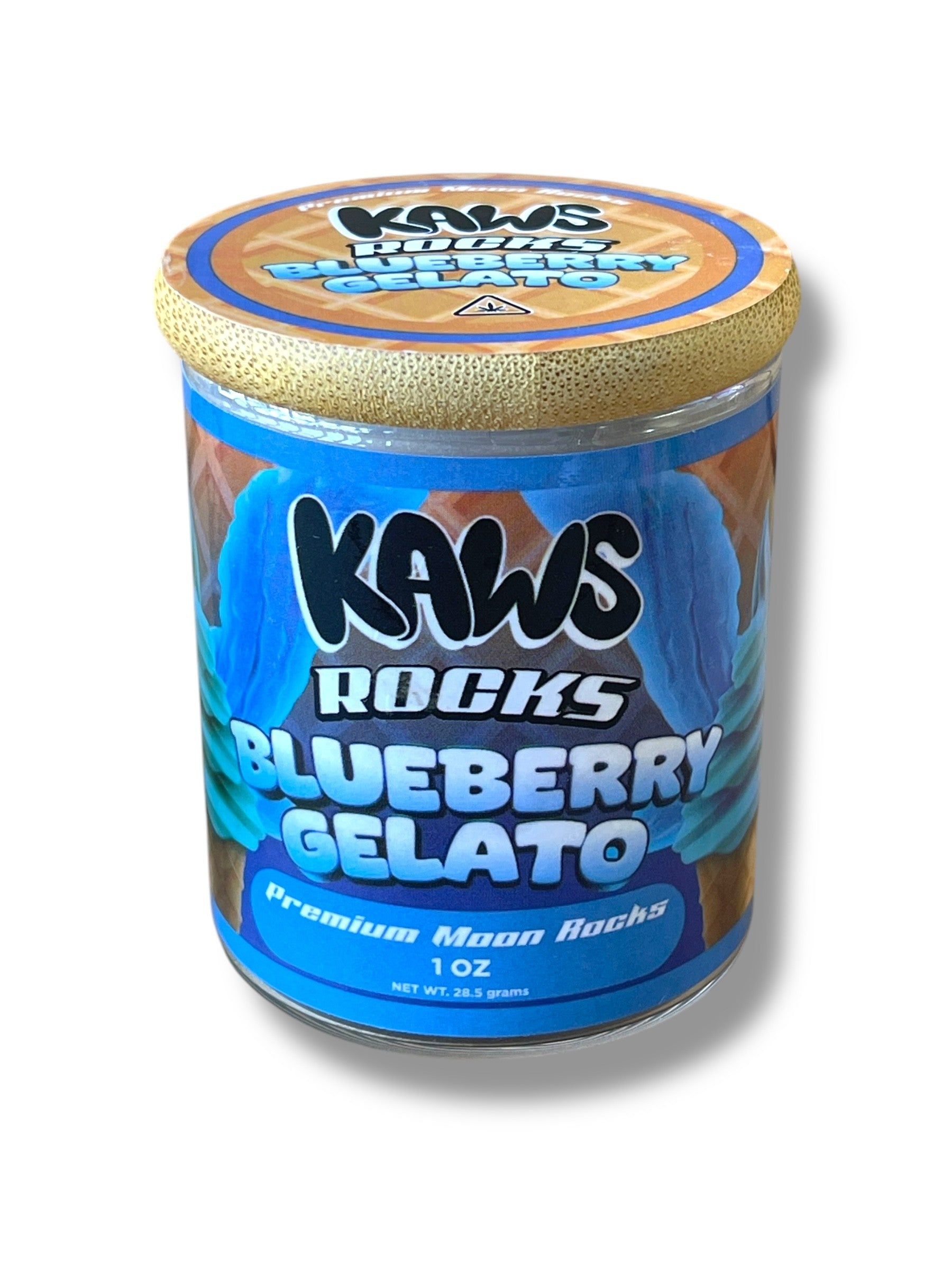 Kawz Moon Rocks Gelato Edition 1oz Glass Jars - Varity Pack 16 Strains in box