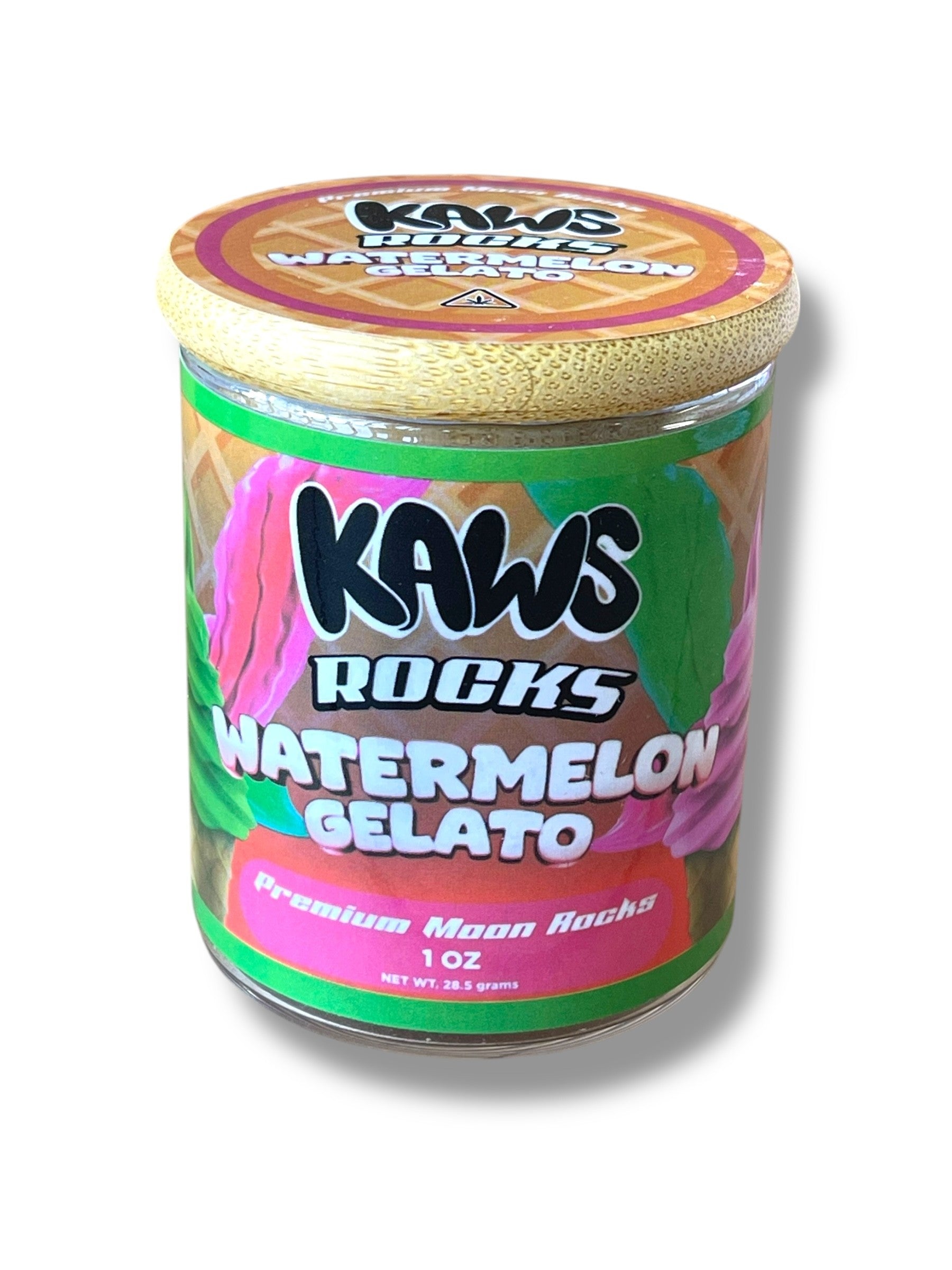 Kawz Moon Rocks Gelato Edition 1oz Glass Jars - Varity Pack 16 Strains in box