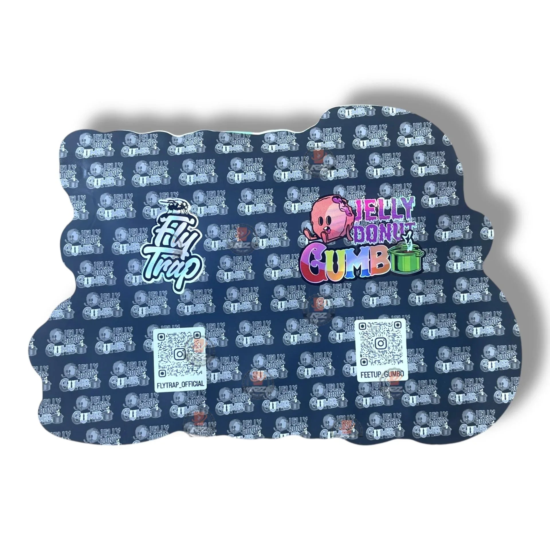 Jelly Donut Gumbo Bag 3.5g shape bag Fly trap - Black Unicorn Hub