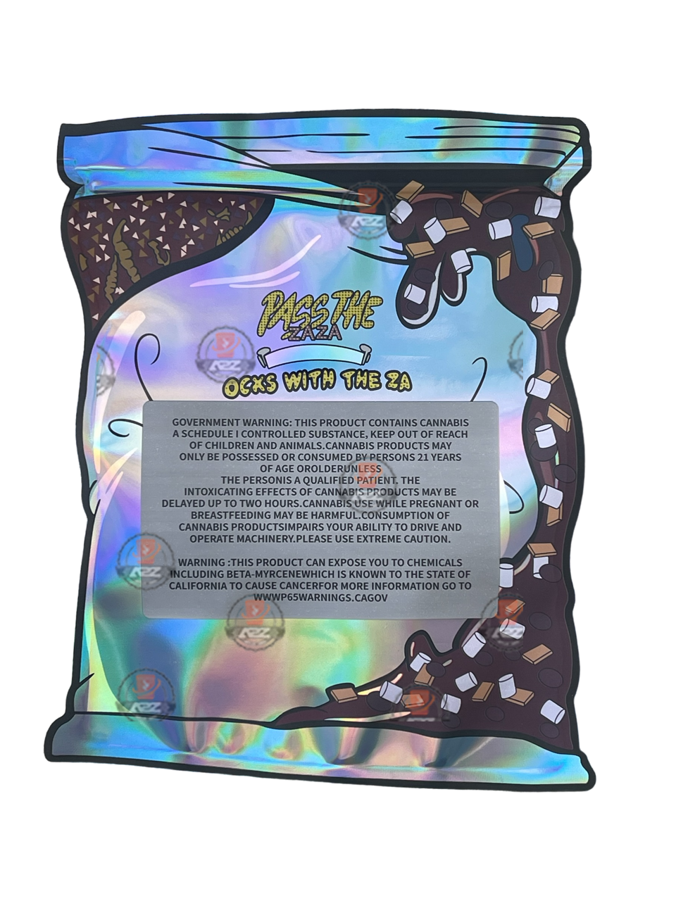 Wocky Donut Mylar Bag 1 OZ 28G (50 Count)