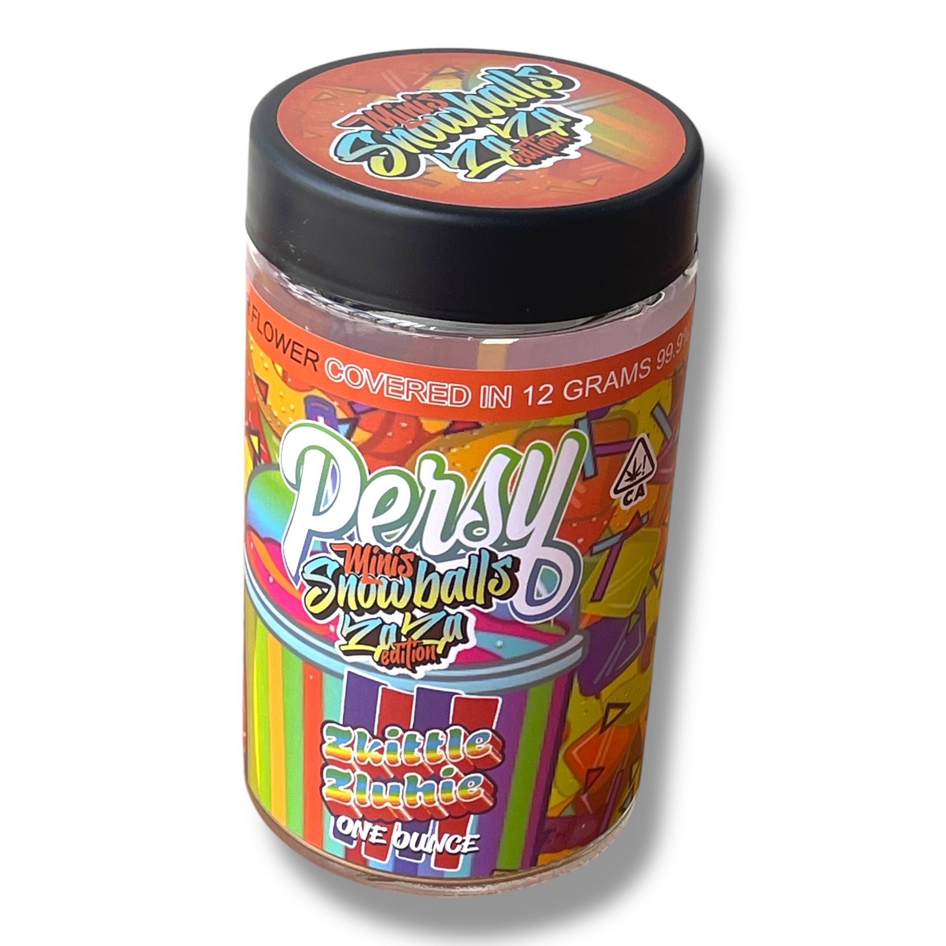 Persy Snowballs Zaza Edition 16-1oz Glass Jars - Varity Pack 16 Flavors in box 1 pound empty jars