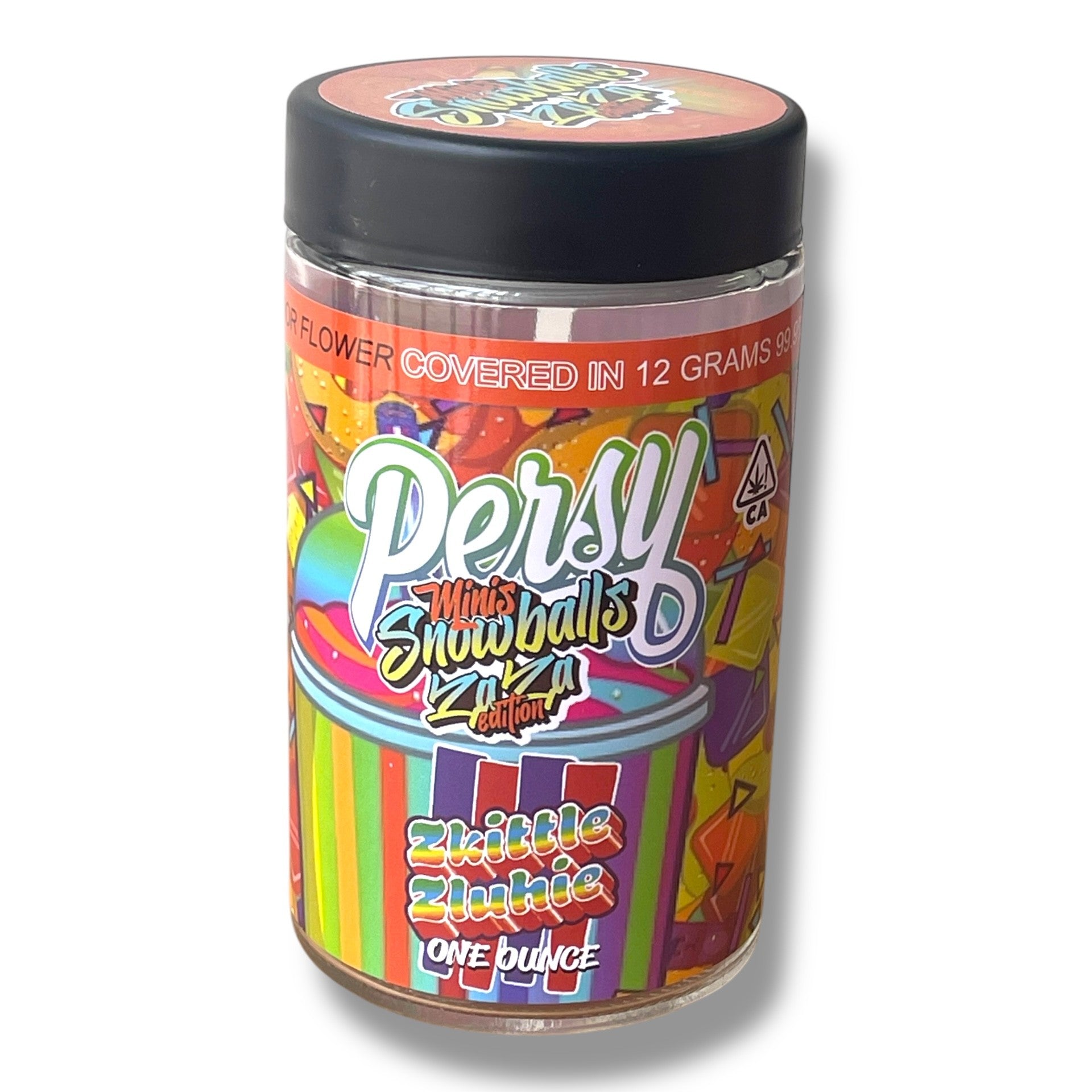 Persy Snowballs Zaza Edition 16-1oz Glass Jars - Varity Pack 16 Flavors in box 1 pound empty jars