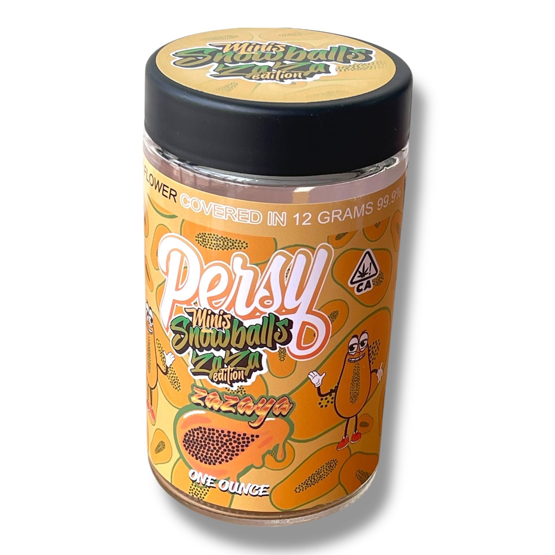 Persy Snowballs Zaza Edition 16-1oz Glass Jars - Varity Pack 16 Flavors in box 1 pound empty jars