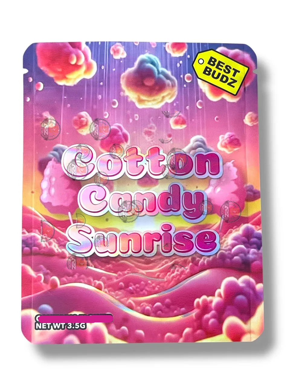Cotton Candy Sunrise Best Budz Mylar Bag 3.5g - Black Unicorn Hub