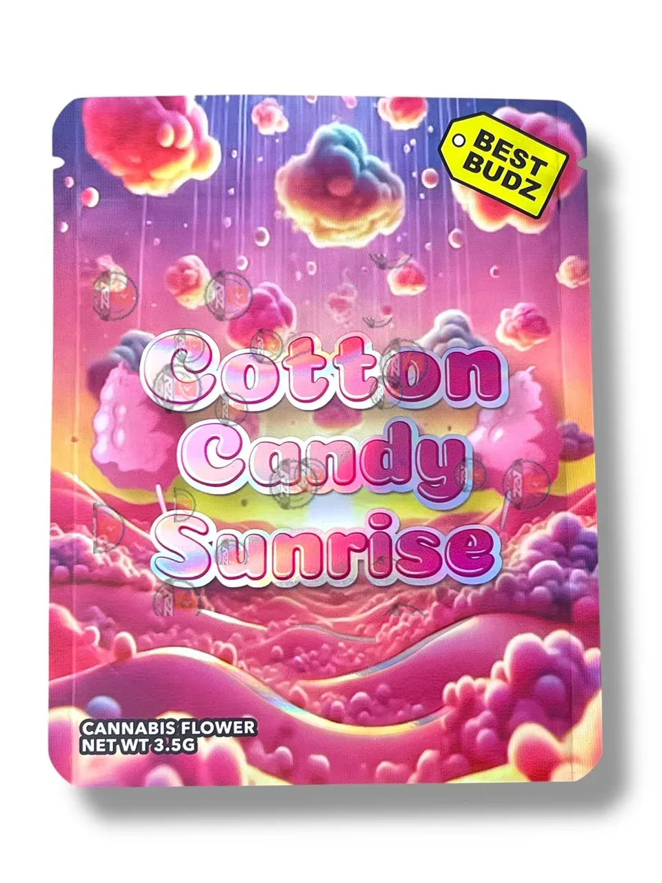 Cotton Candy Sunrise Best Budz Mylar Bag 3.5g - Black Unicorn Hub