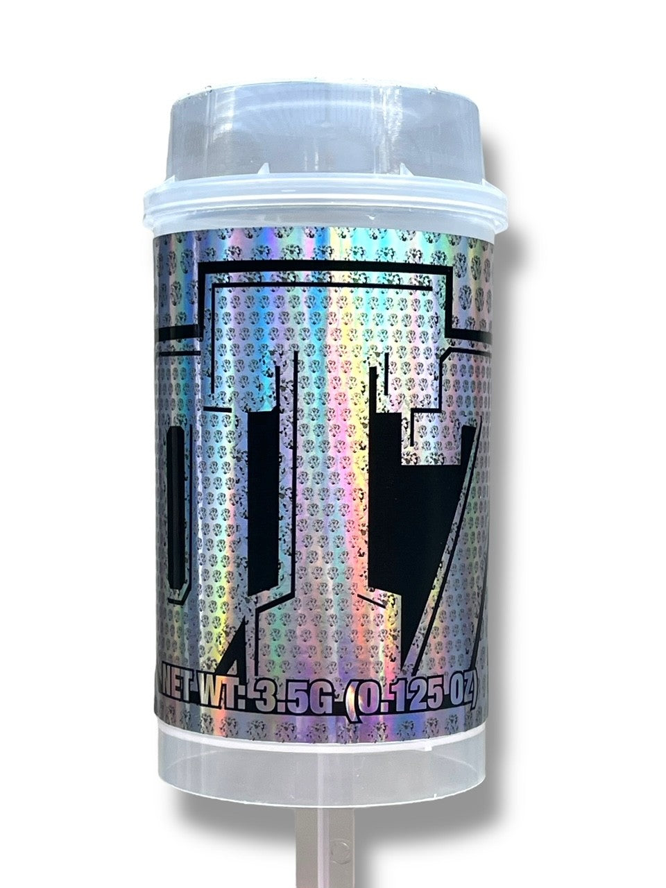 Push Pop Gumbo 0T7 3.5g Container Holographic sticker