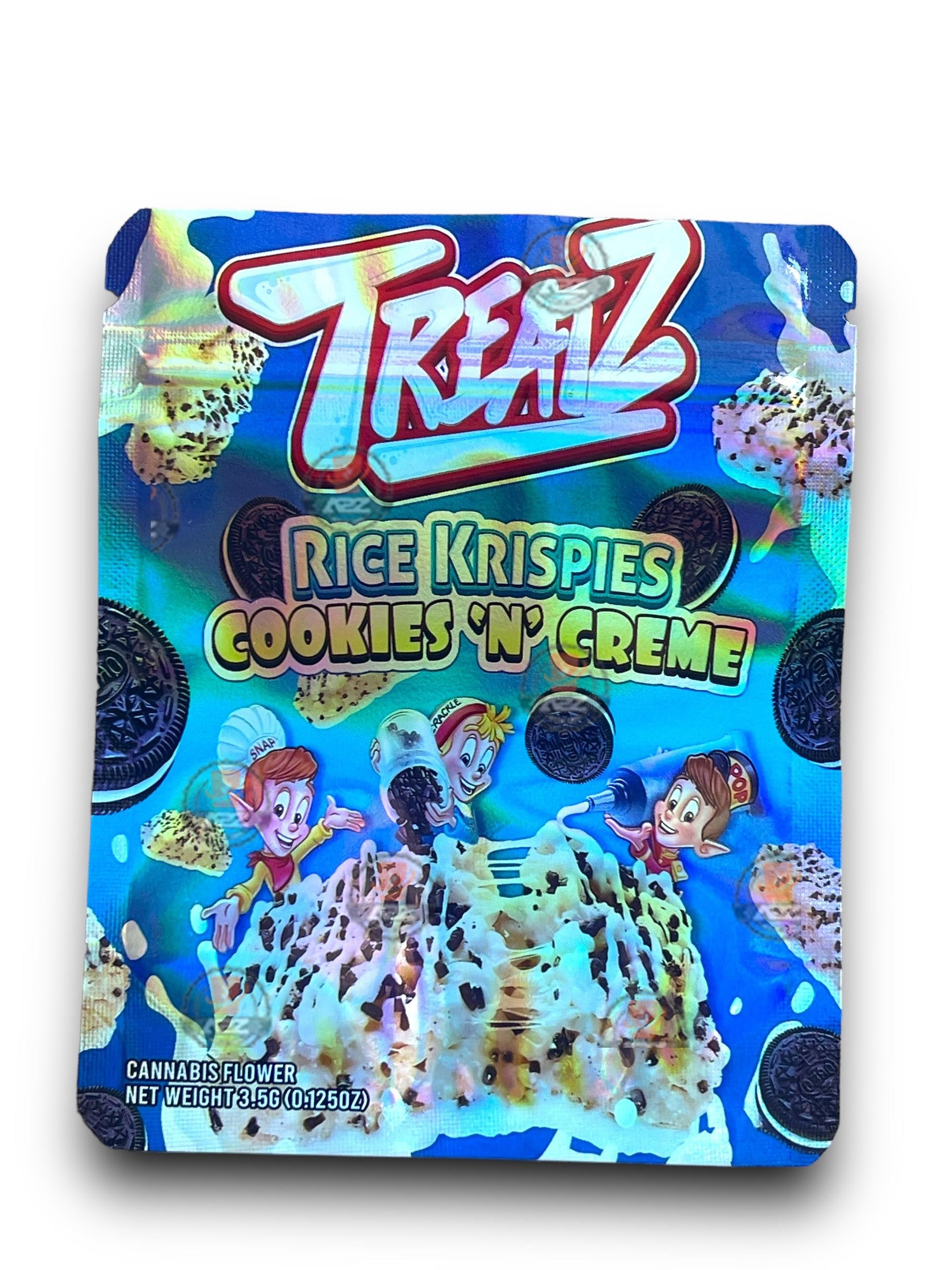 Treatz Rice Krispies Cookies N Creme 3.5G Mylar Bags Holographic