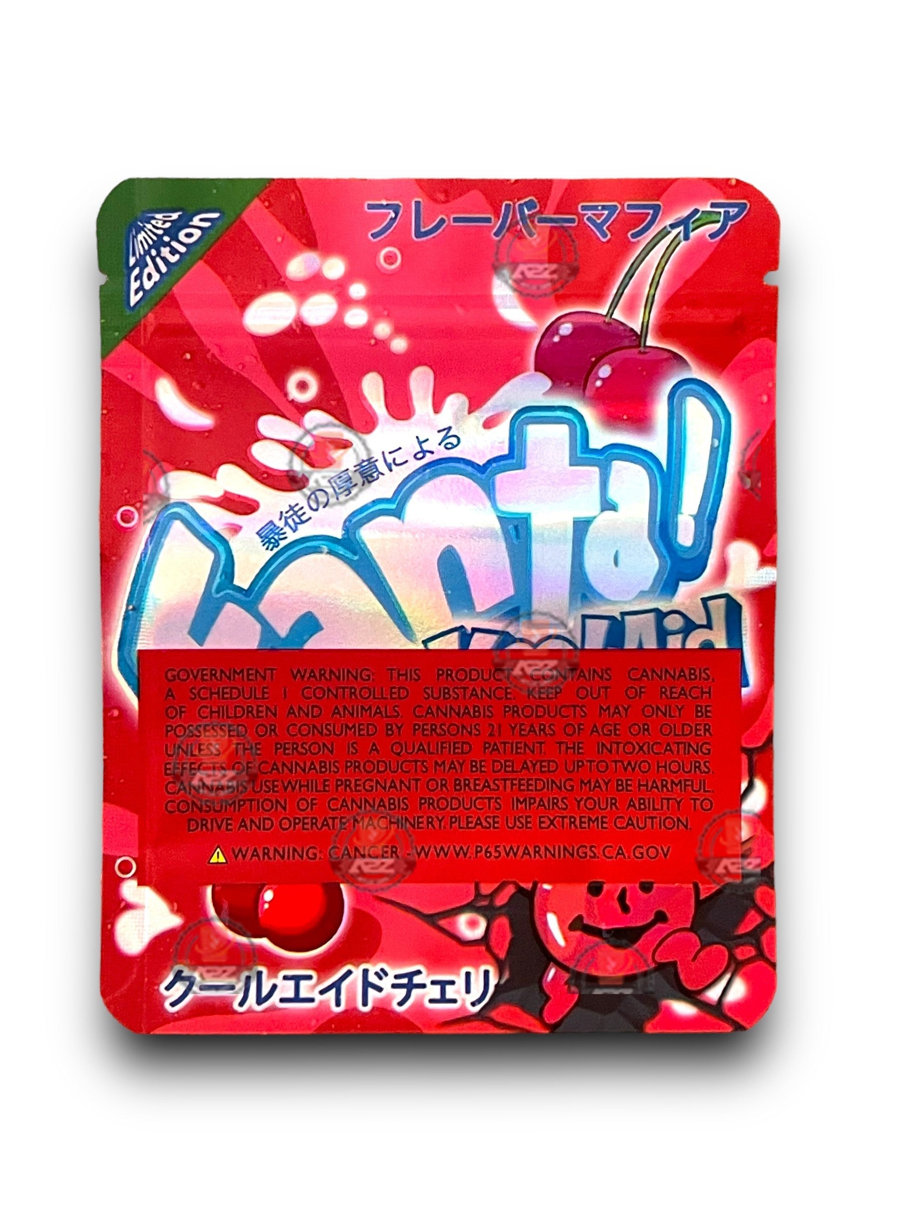 Fanta Kool Aid Cherry 3.5G Mylar Bags Holographic