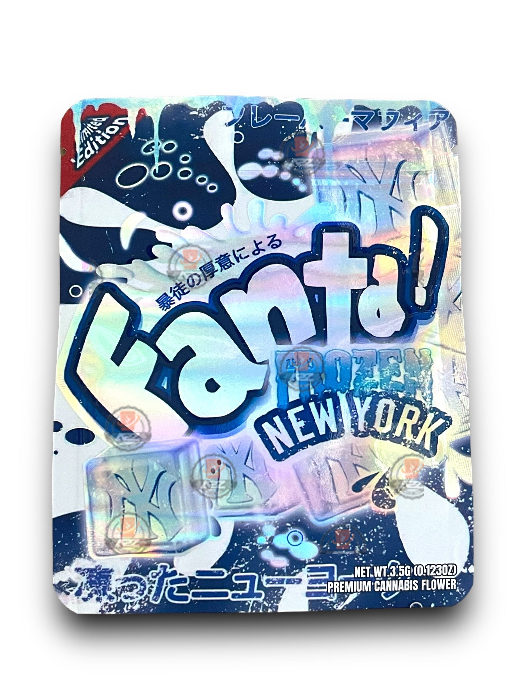 Fanta Frozen New York 3.5G Mylar Bags Holographic