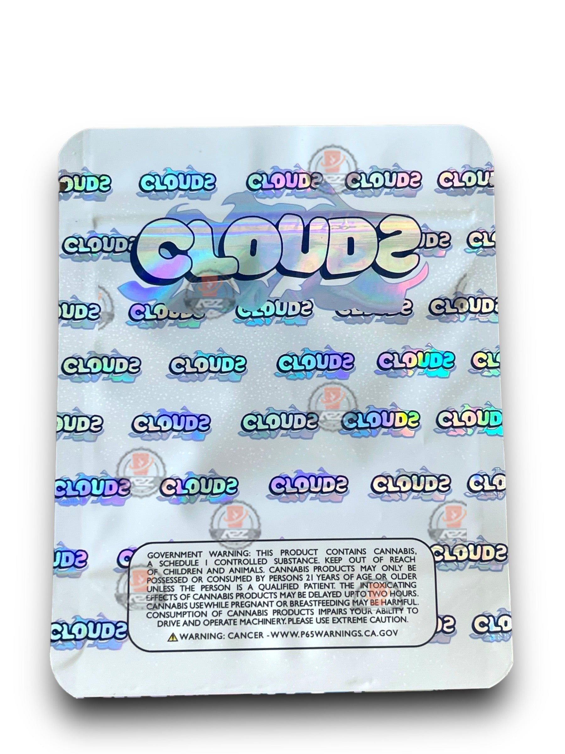 Clouds Trix Marshmallows Milkshake 3.5G Mylar Bags Holographic Mylar Packaging