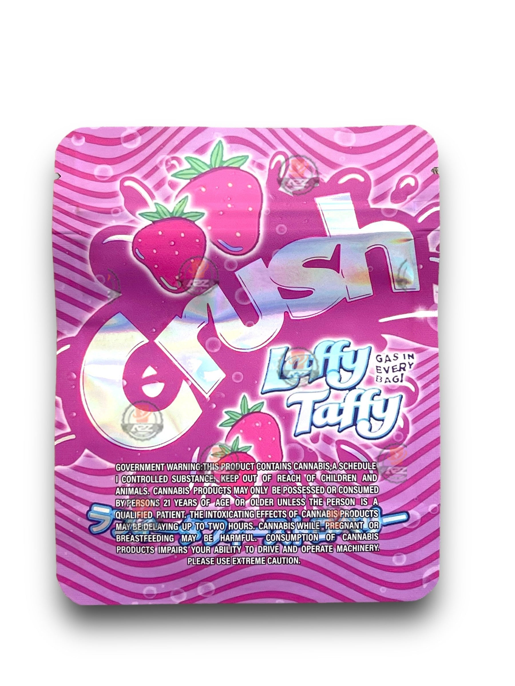 Crush Laffy Taffy 3.5G Mylar Bags Holographic Mylar Packaging