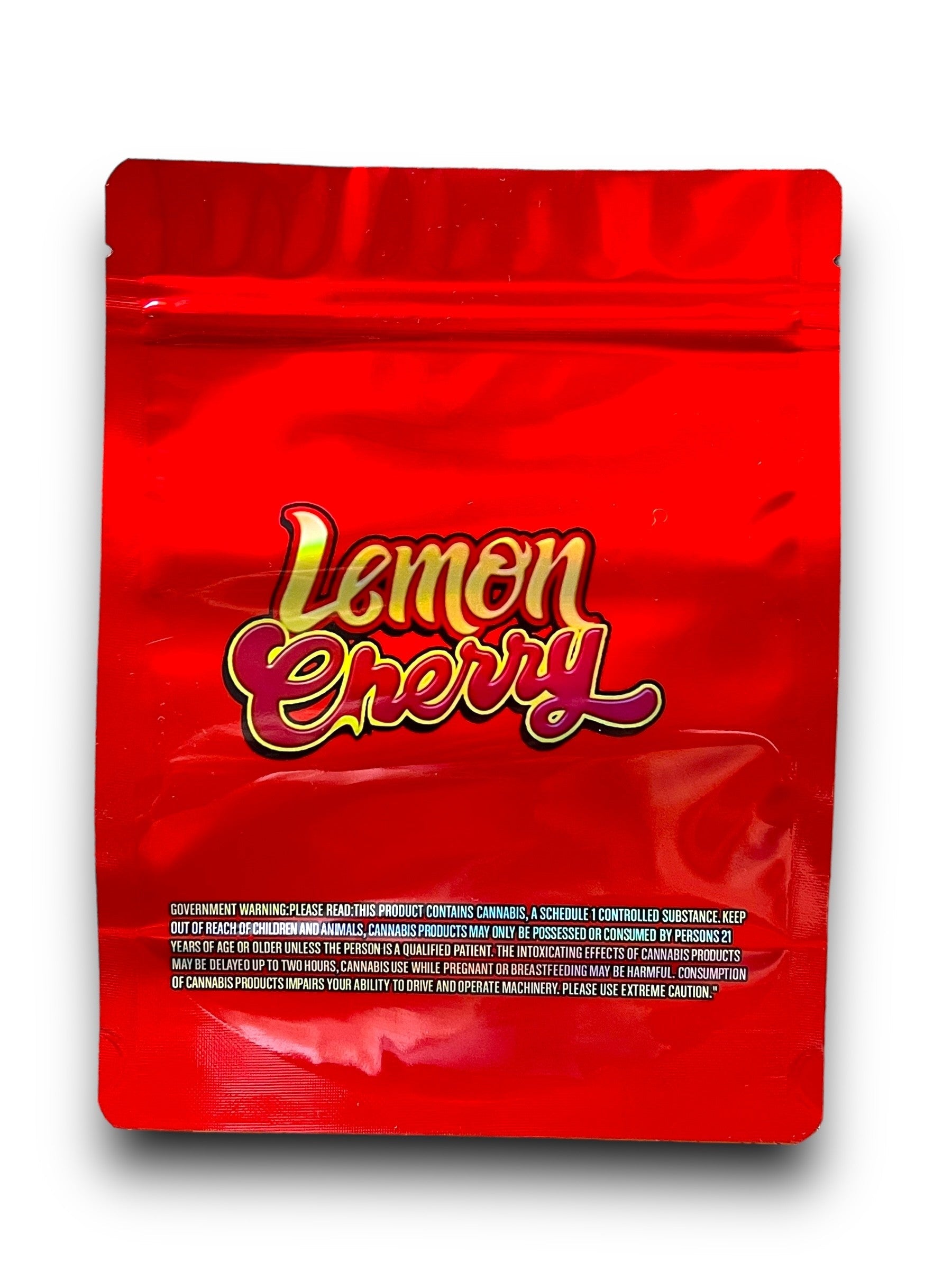 Lemon Cherry 1 OZ  28G Mylar empty Mylar bag 1 ounce (50 Count)