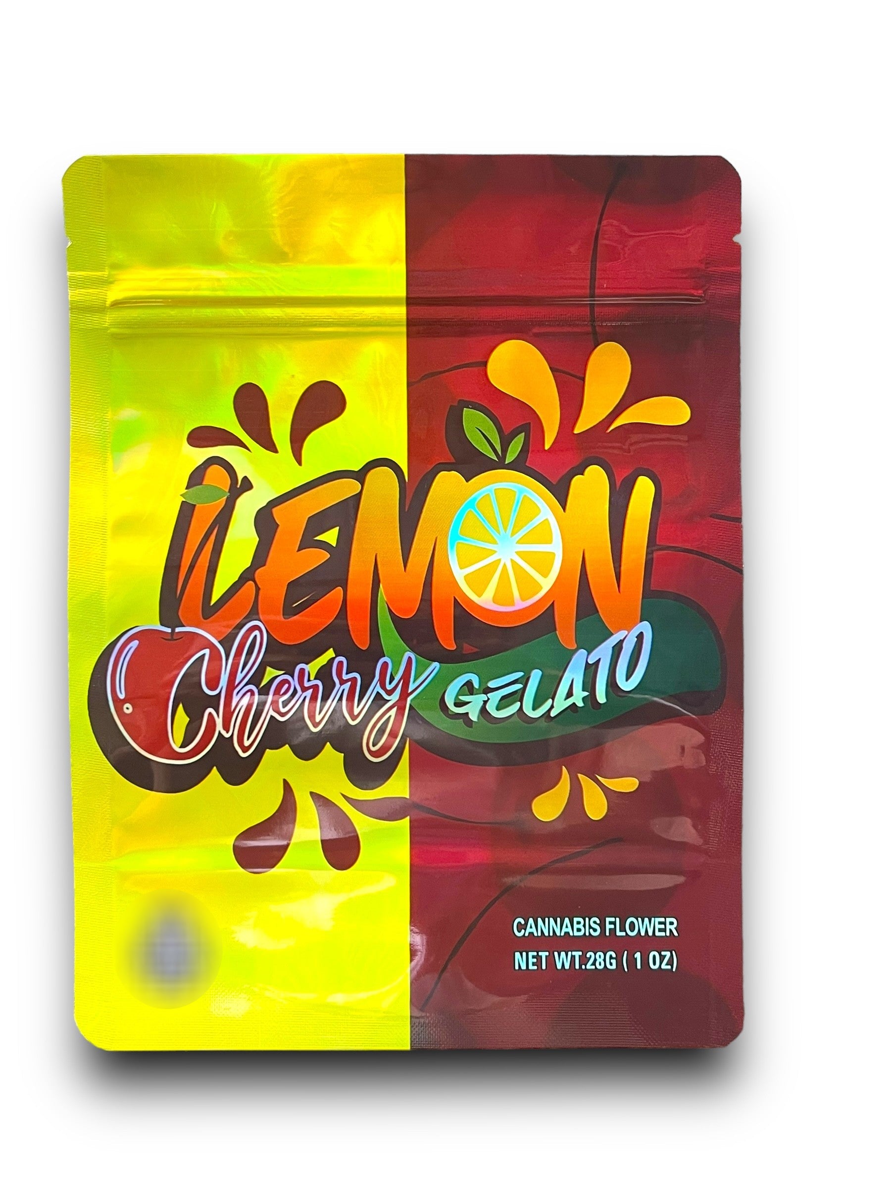 Lemon Cherry Gelato 1 OZ  28G Mylar empty Mylar bag 1 ounce (50 Count)