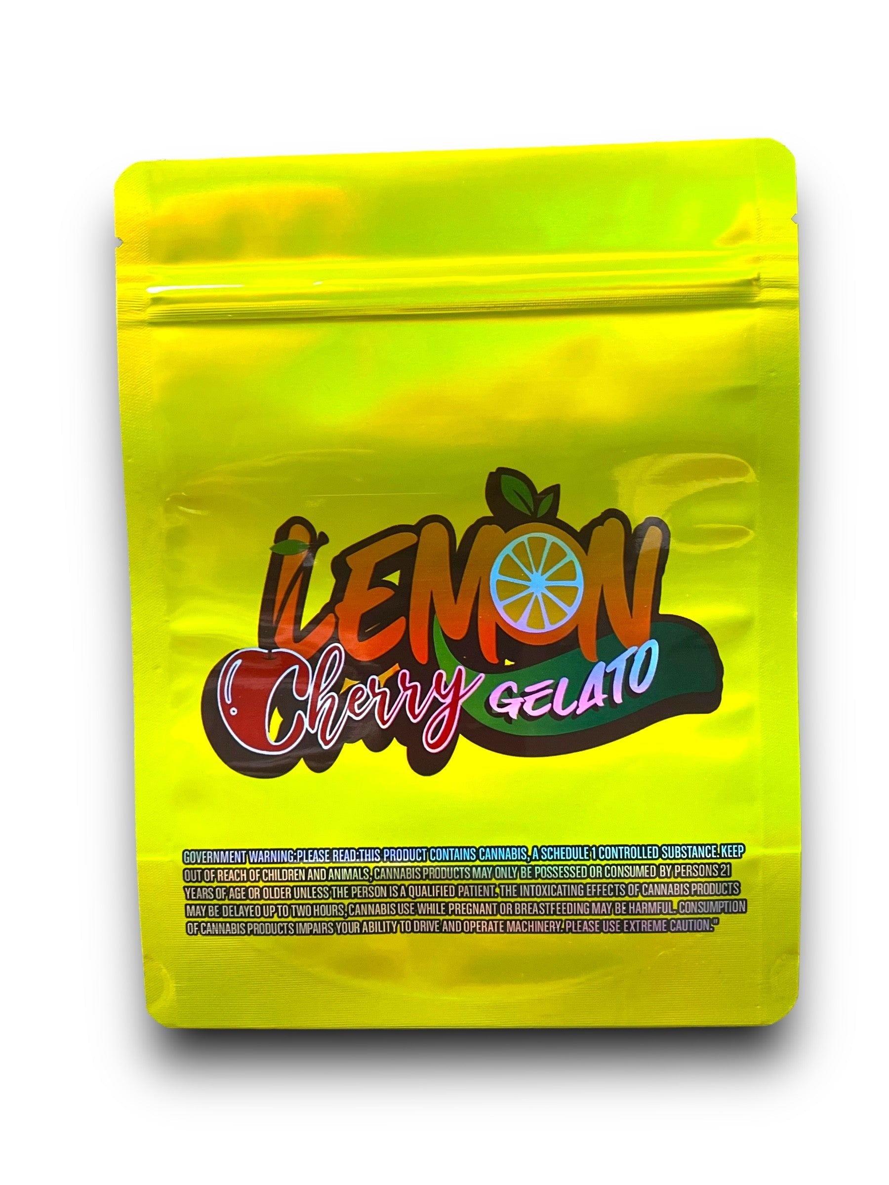 Lemon Cherry Gelato 1 OZ  28G Mylar empty Mylar bag 1 ounce (50 Count)