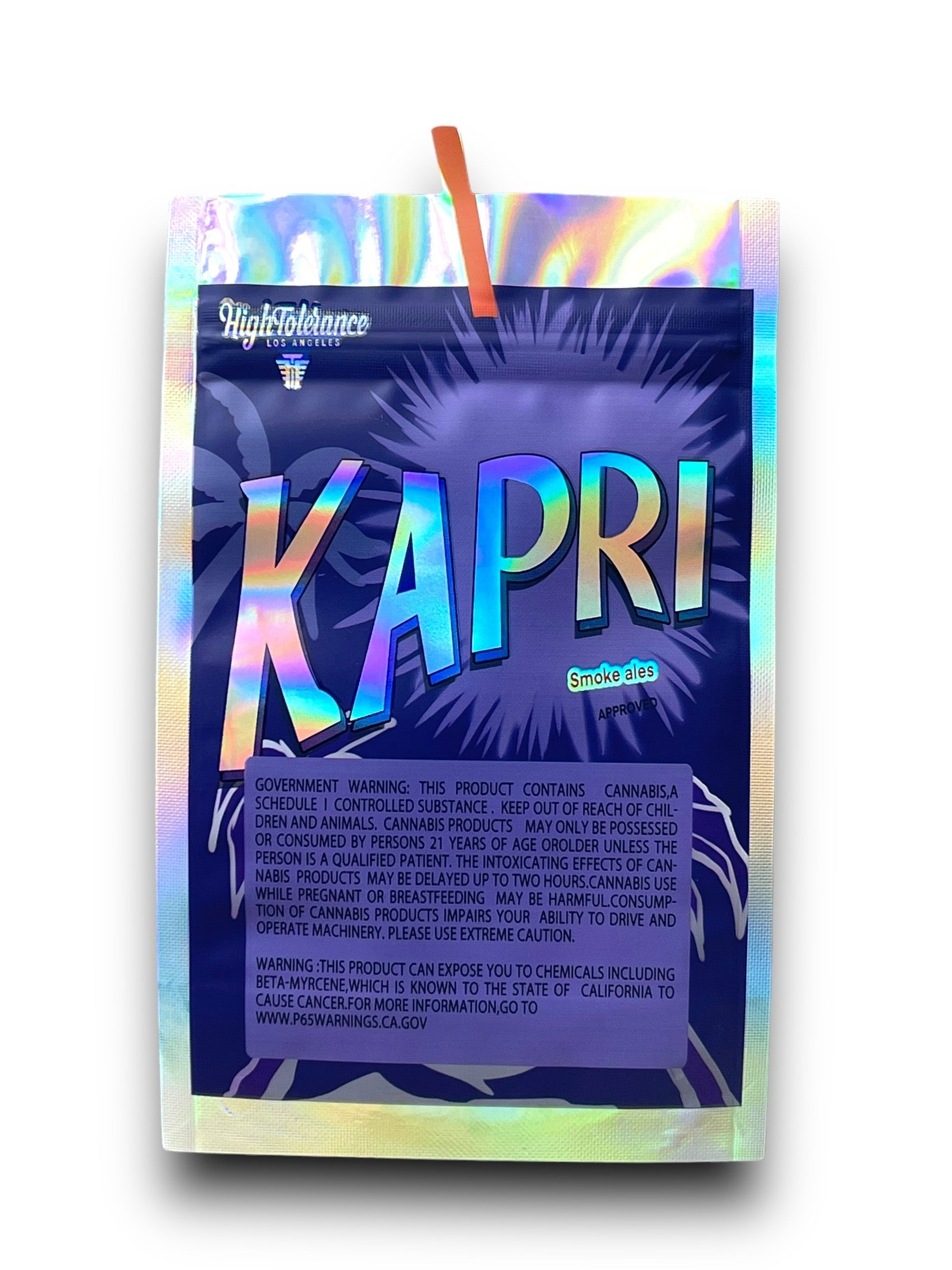 Kapri Passion Fruit 3.5G Mylar Bags Holographic High Tolerance Jokes UP