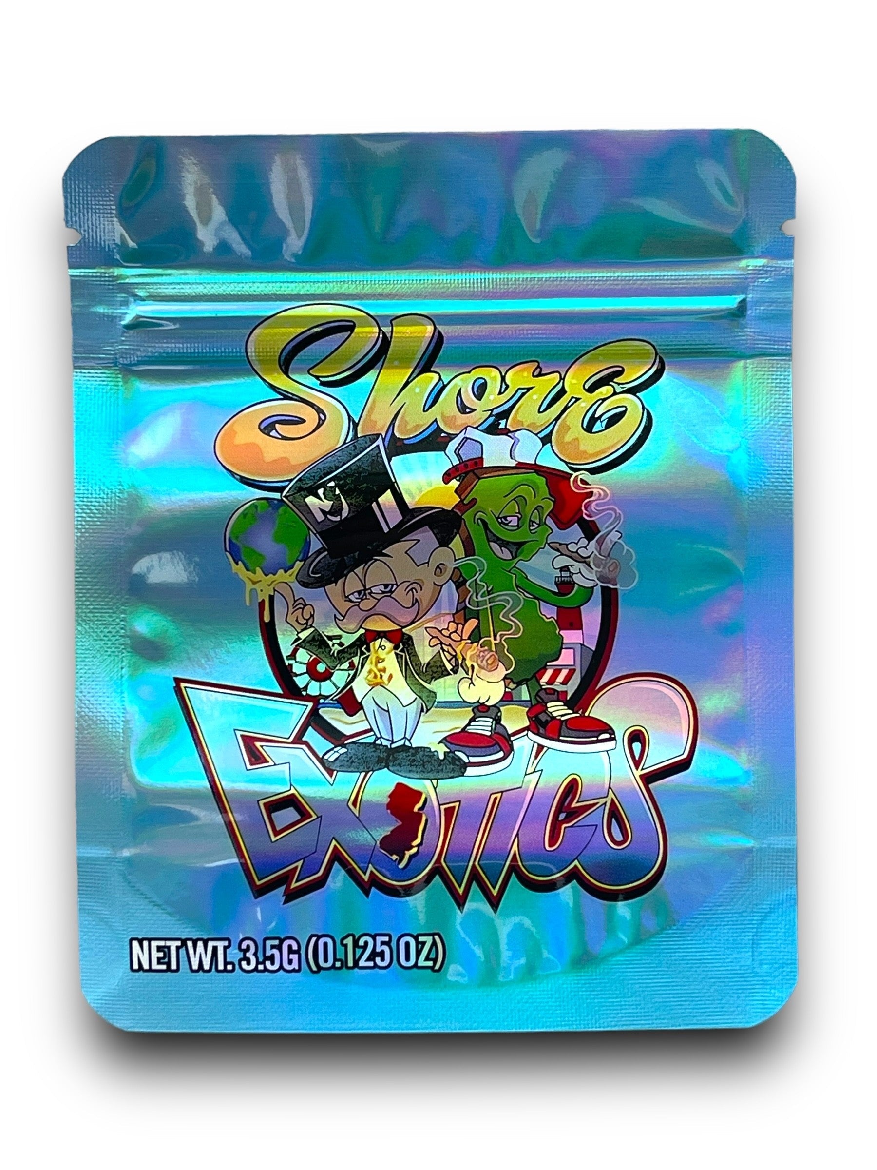 Exotics 3.5G Mylar Bags Holographic Mylar Packaging