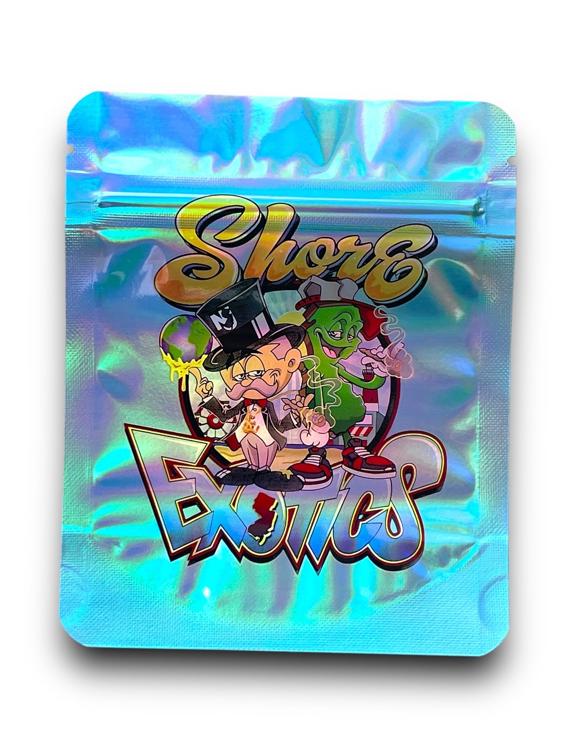 Exotics 3.5G Mylar Bags Holographic Mylar Packaging