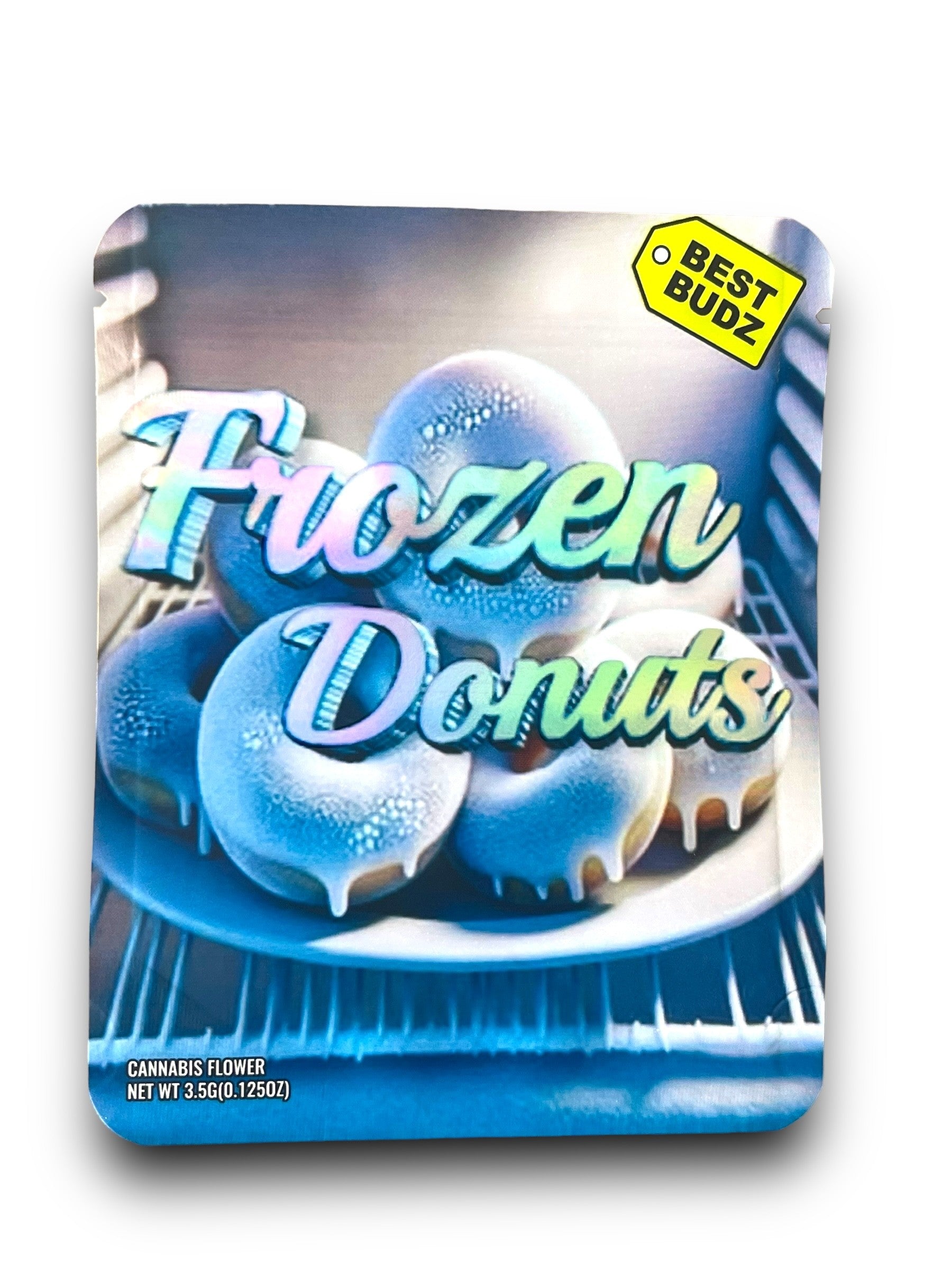 Best Budz Frozen Donuts Mylar Bags with Boxes 3.5g Box Packaging Holographic