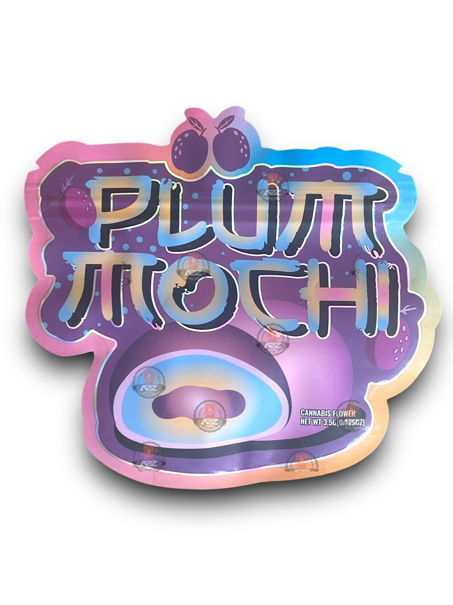 Teds Budz Plum Mochi Mylar Bags 3.5g Holographic