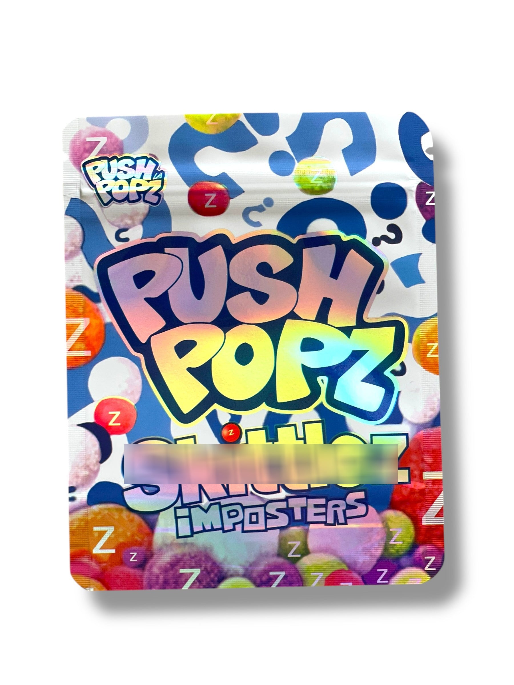 Push Popz Skittlez Imposter 3.5g Mylar Bag- Packaging Only