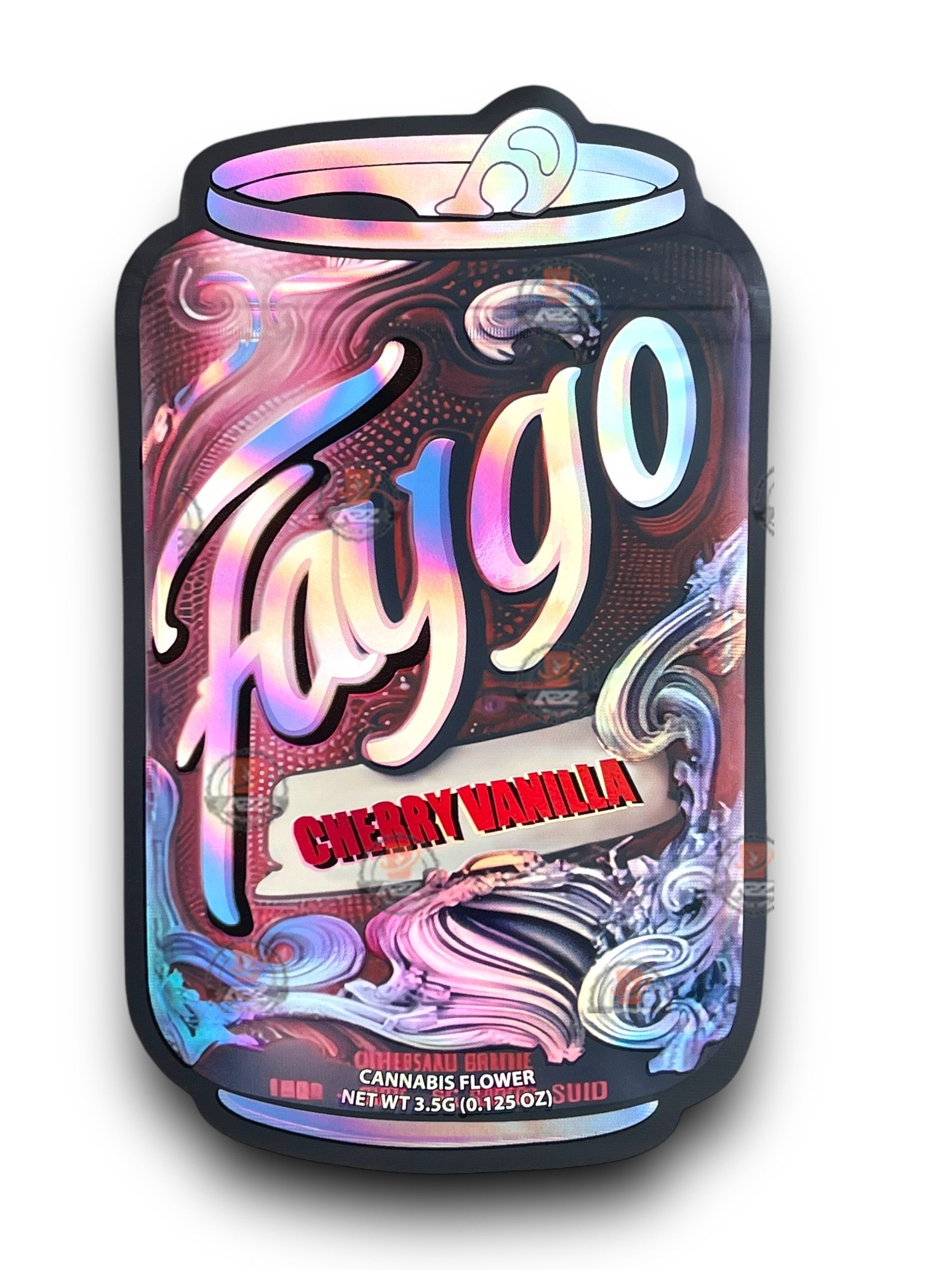 Fuego Cherry Vanilla Mylar Bags 3.5g Holographic