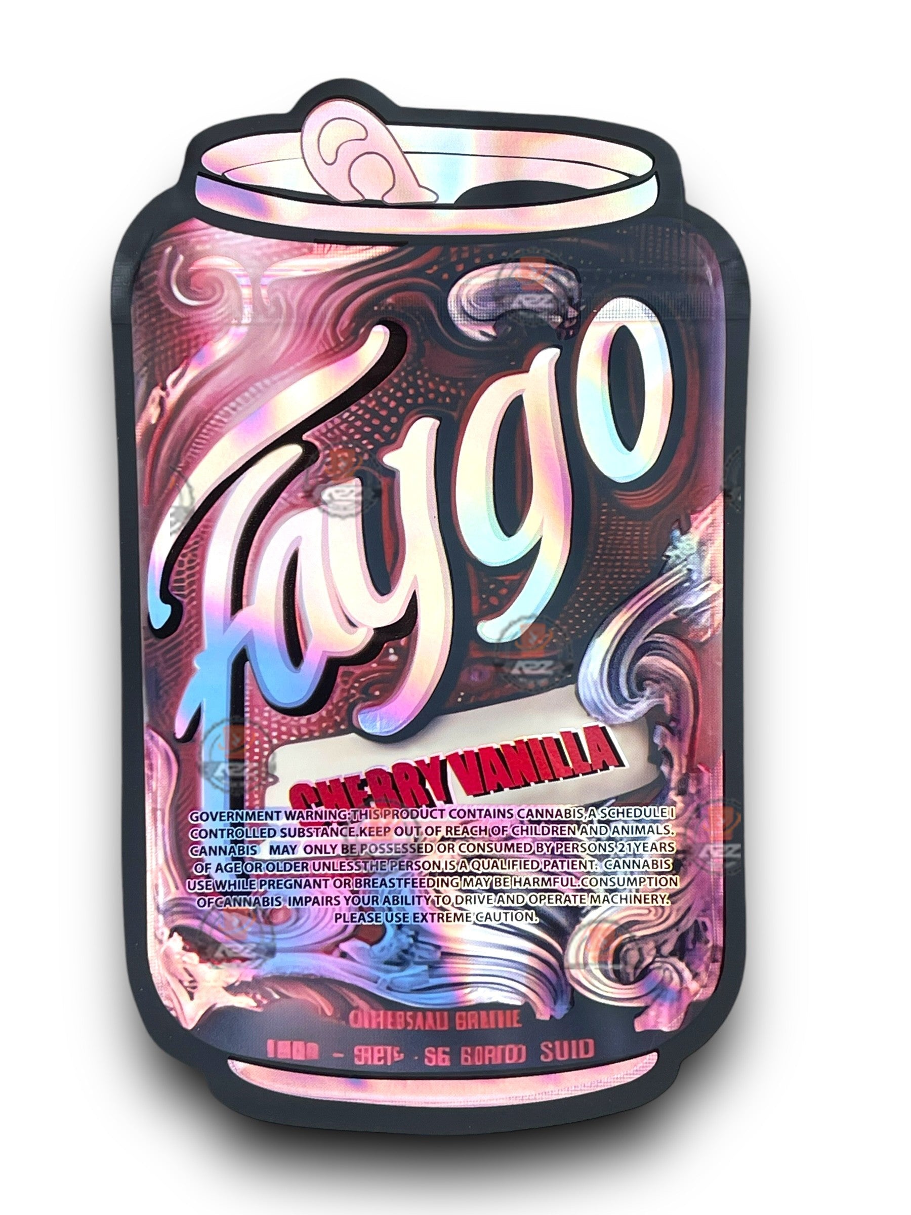 Fuego Cherry Vanilla Mylar Bags 3.5g Holographic