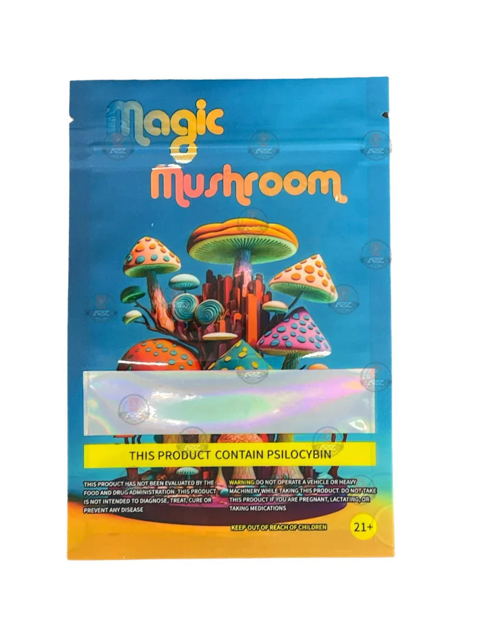 Magic Mushroom Mylar bags -Empty Packaging #1 - Black Unicorn Hub