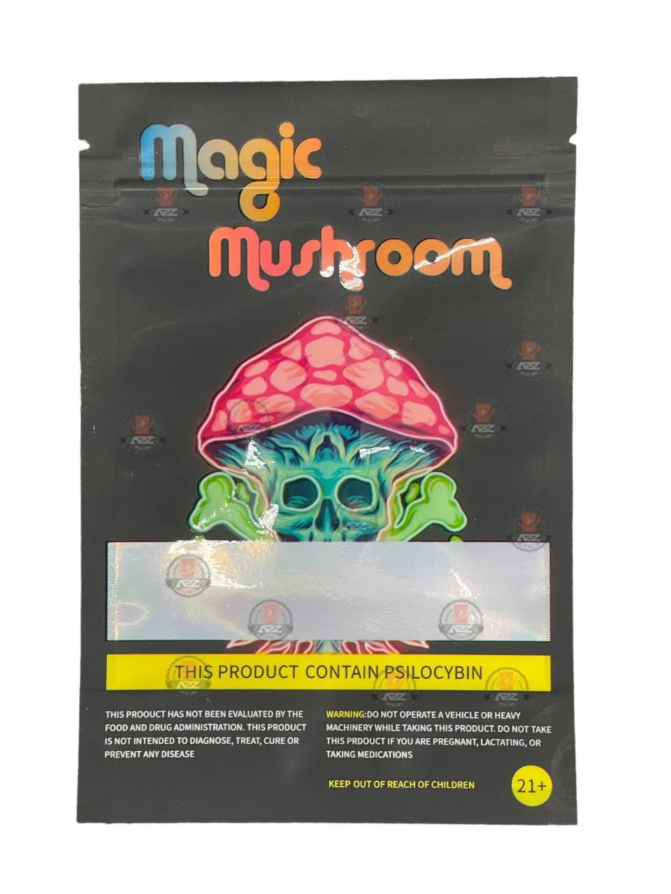 Magic Mushroom Mylar bags Empty Packaging #2 - Black Unicorn Hub
