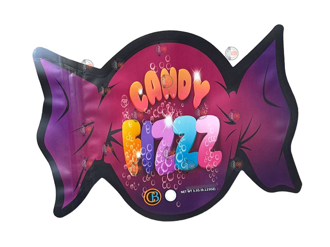 Candy Fizzz 3.5G Mylar Bag - Cut out Mylar zip lock bag