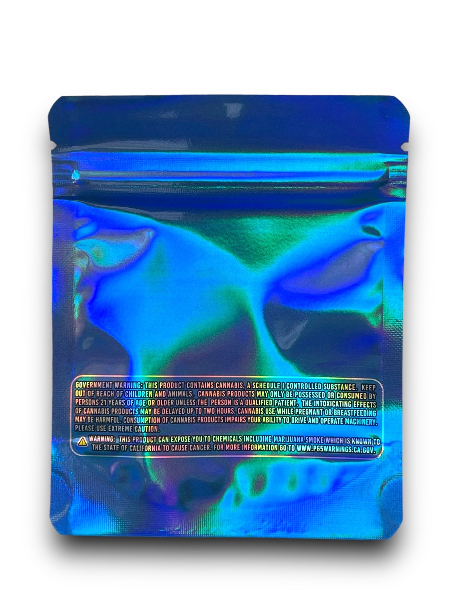 Banana Jelly 3.5G Mylar Bags Holographic Mylar Packaging