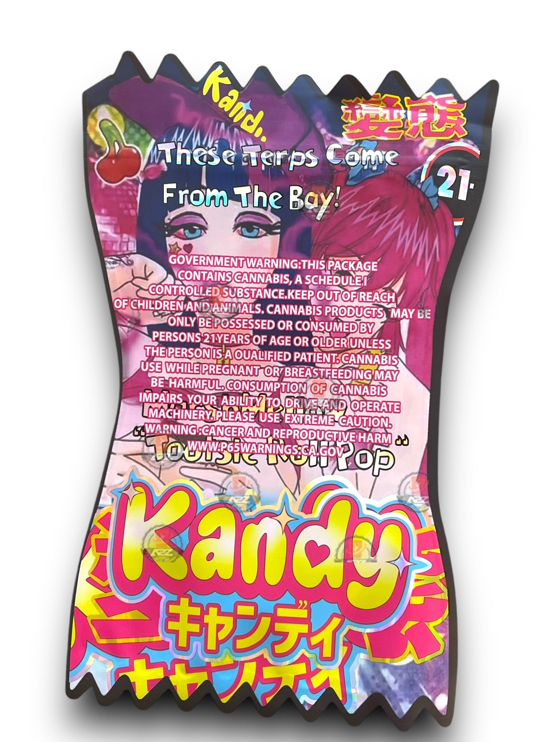 Kandy Tootsie Roll Pop Marshmallow 1OZ 28G Mylar Bag (50 Count)