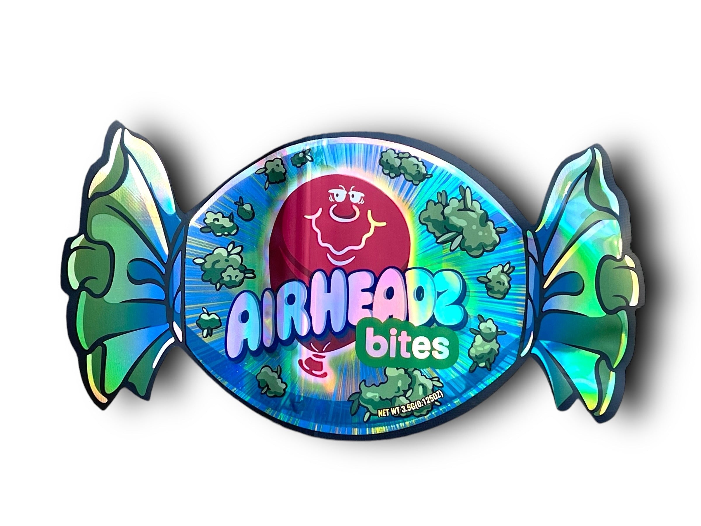 Airheads Bites Mylar Bags 3.5g Holographic