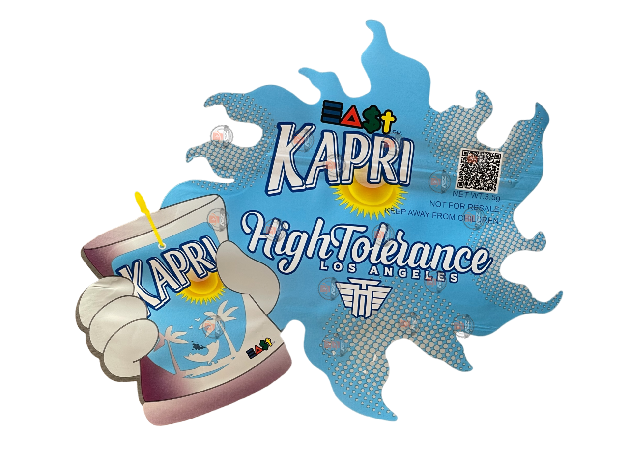 Kapri Mylar bag 3.5g cut out-High Tolerance- Sun