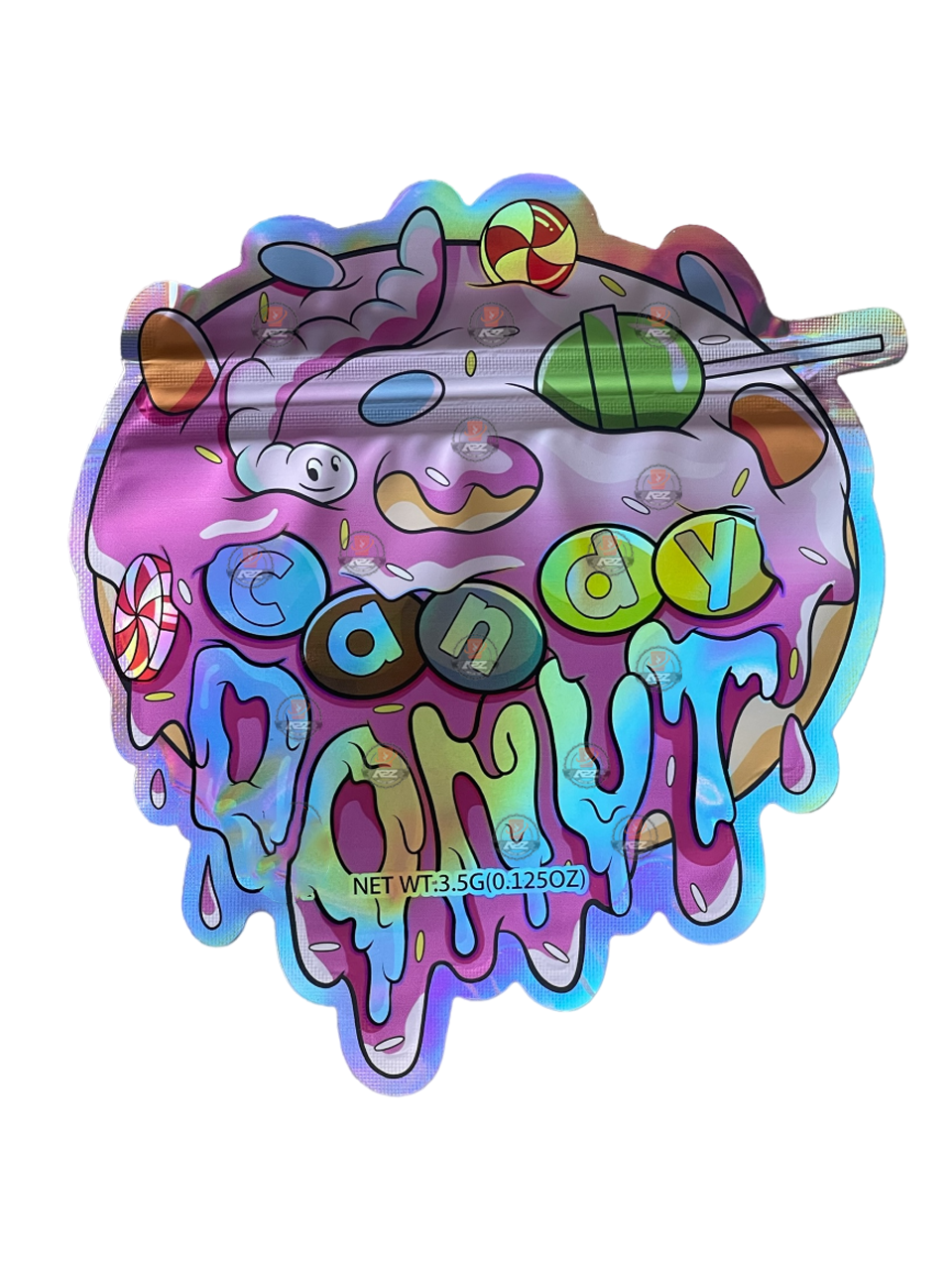 Candy Donut 3.5g Mylar Bag Cut Out-Holographic