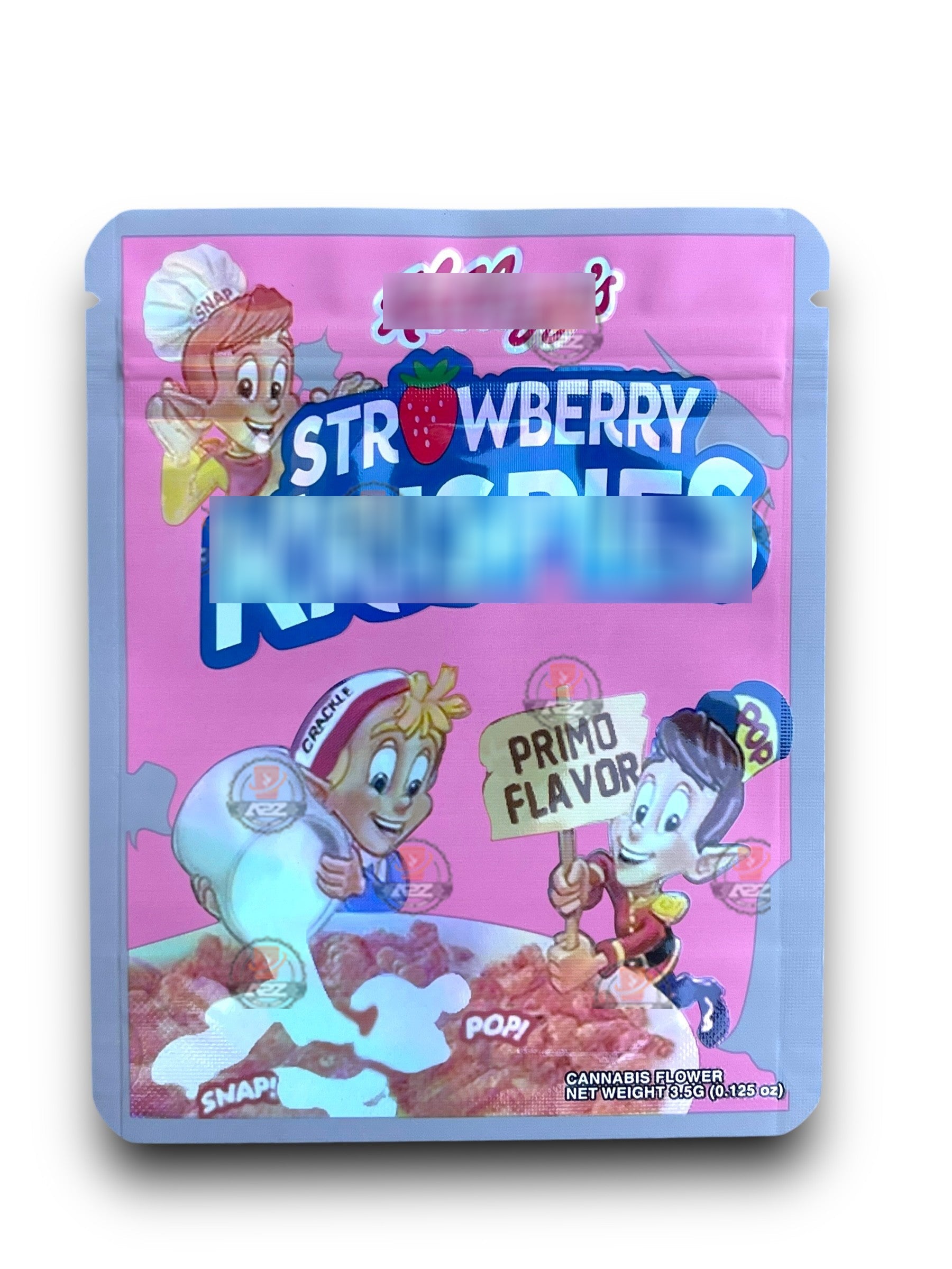 Strawberry Mylar Bags 3.5g Holographic