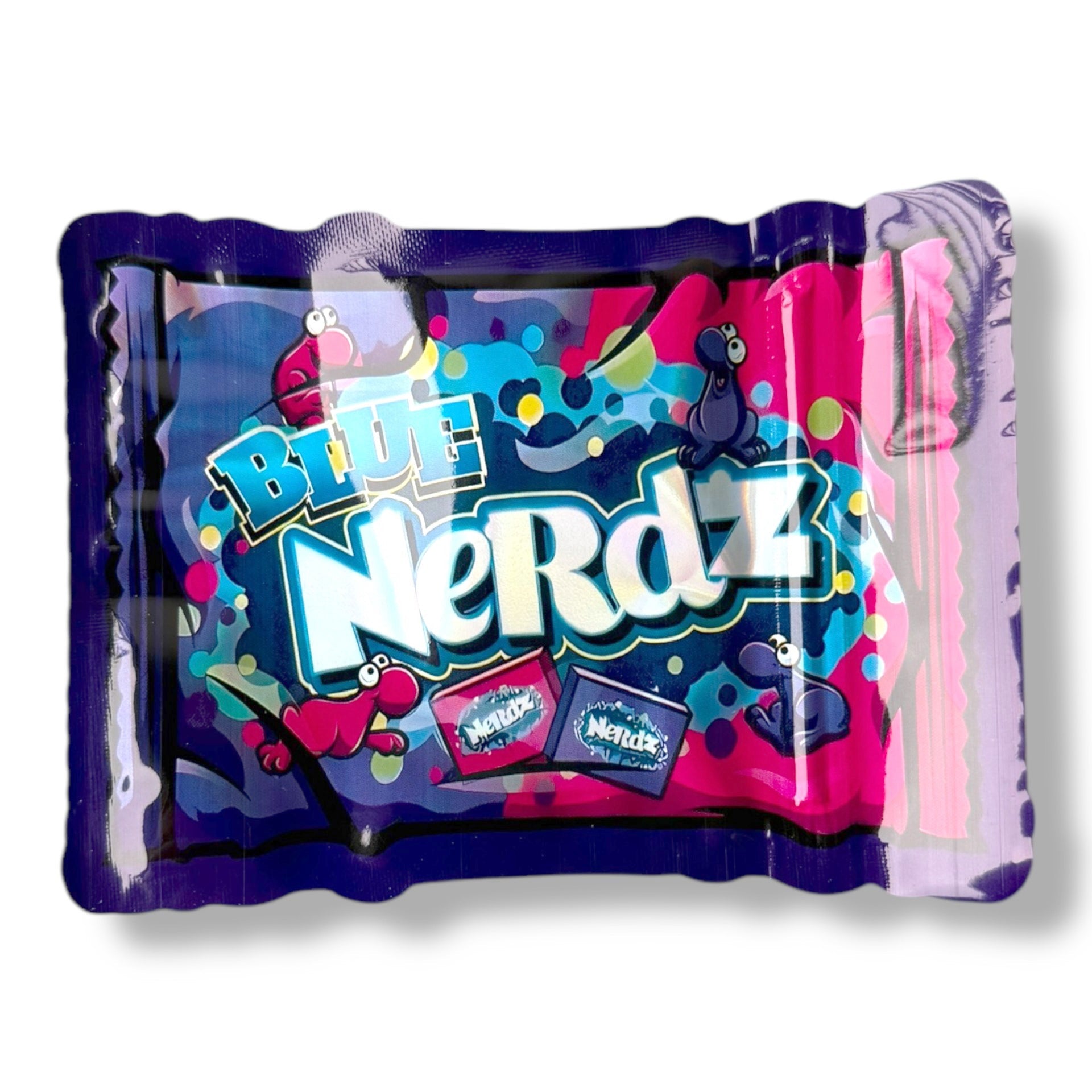 Blue Mylar Bag 3.5g shape bag