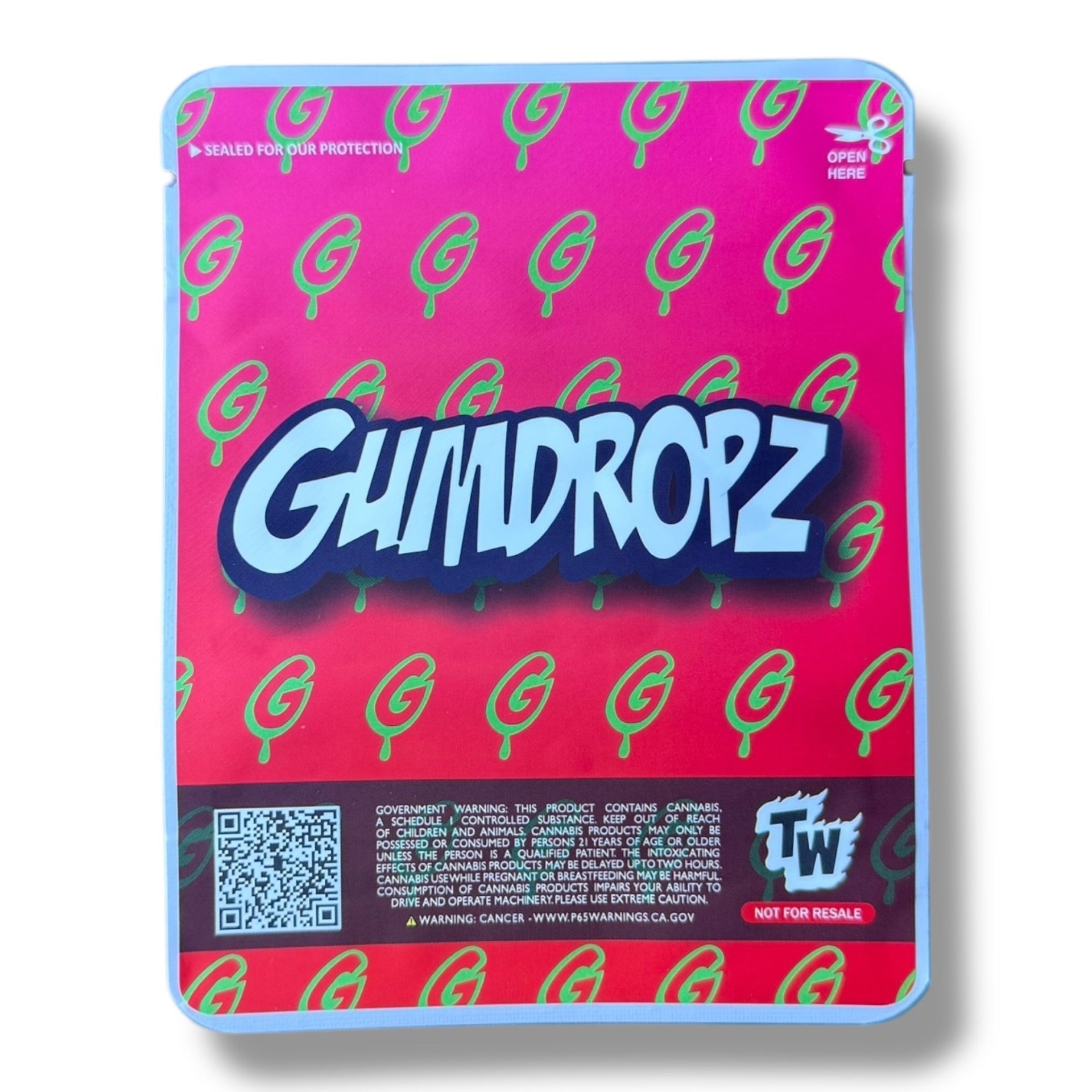 Sprinklez Strawberry Daiquiri 3.5G Mylar Bags -With stickers and label