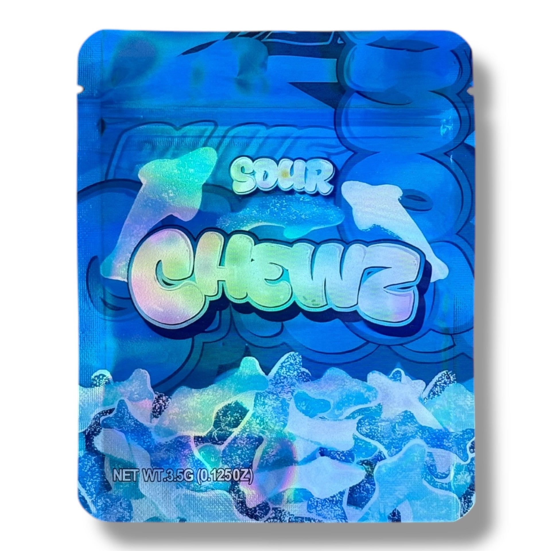 Chewz Sour 3.5G Mylar Bags Holographic Mylar Packaging