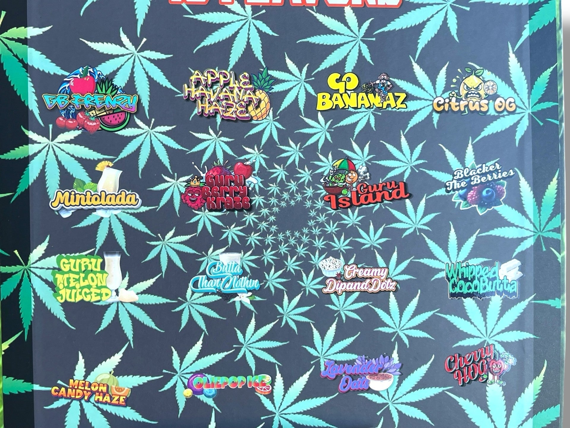 Stizzy Variety Pack 16-1oz Jars in a box Live Resin